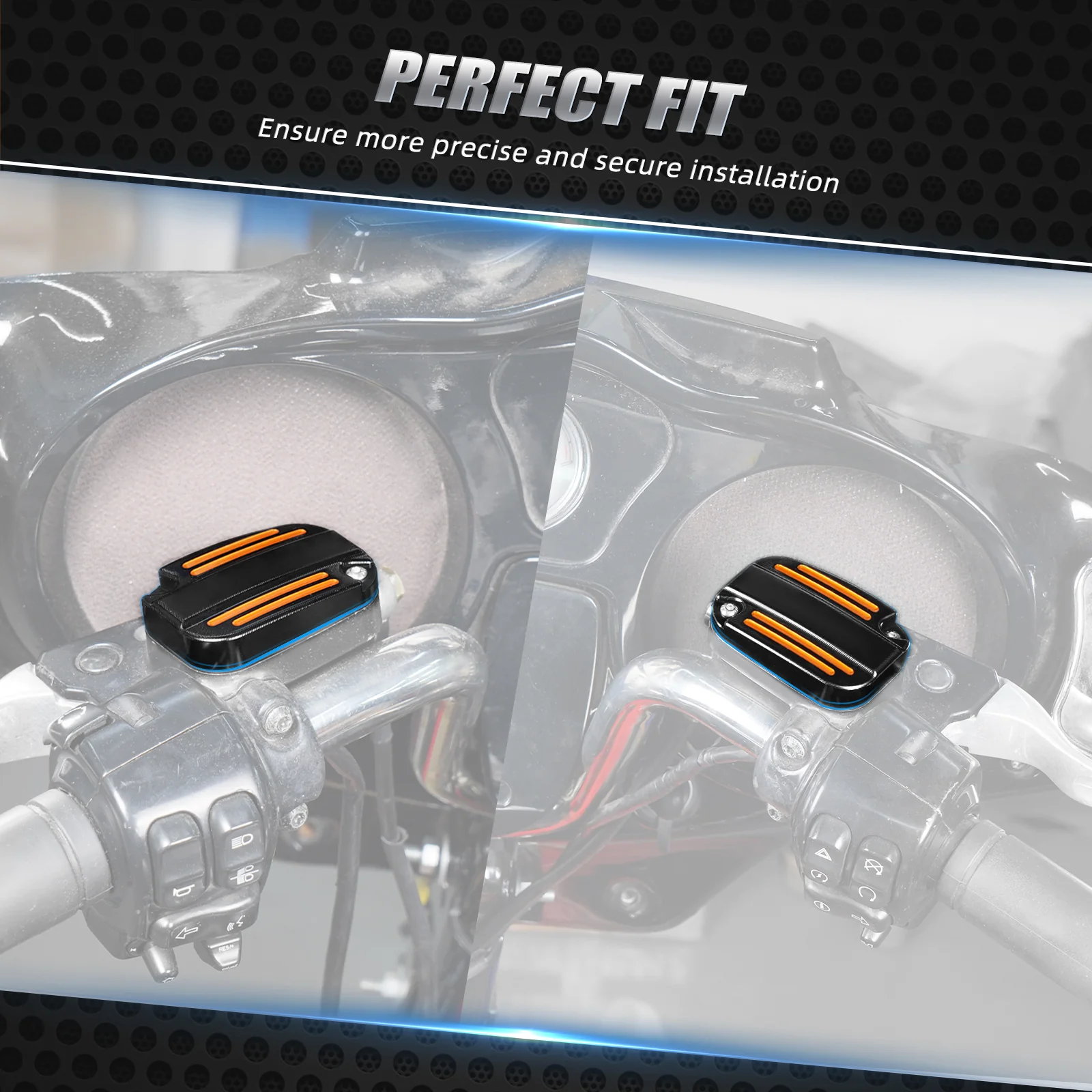 Clutch Brake Master Cylinder Reservoir Cover For Harley Road King Electra Street Glide - Image 2
