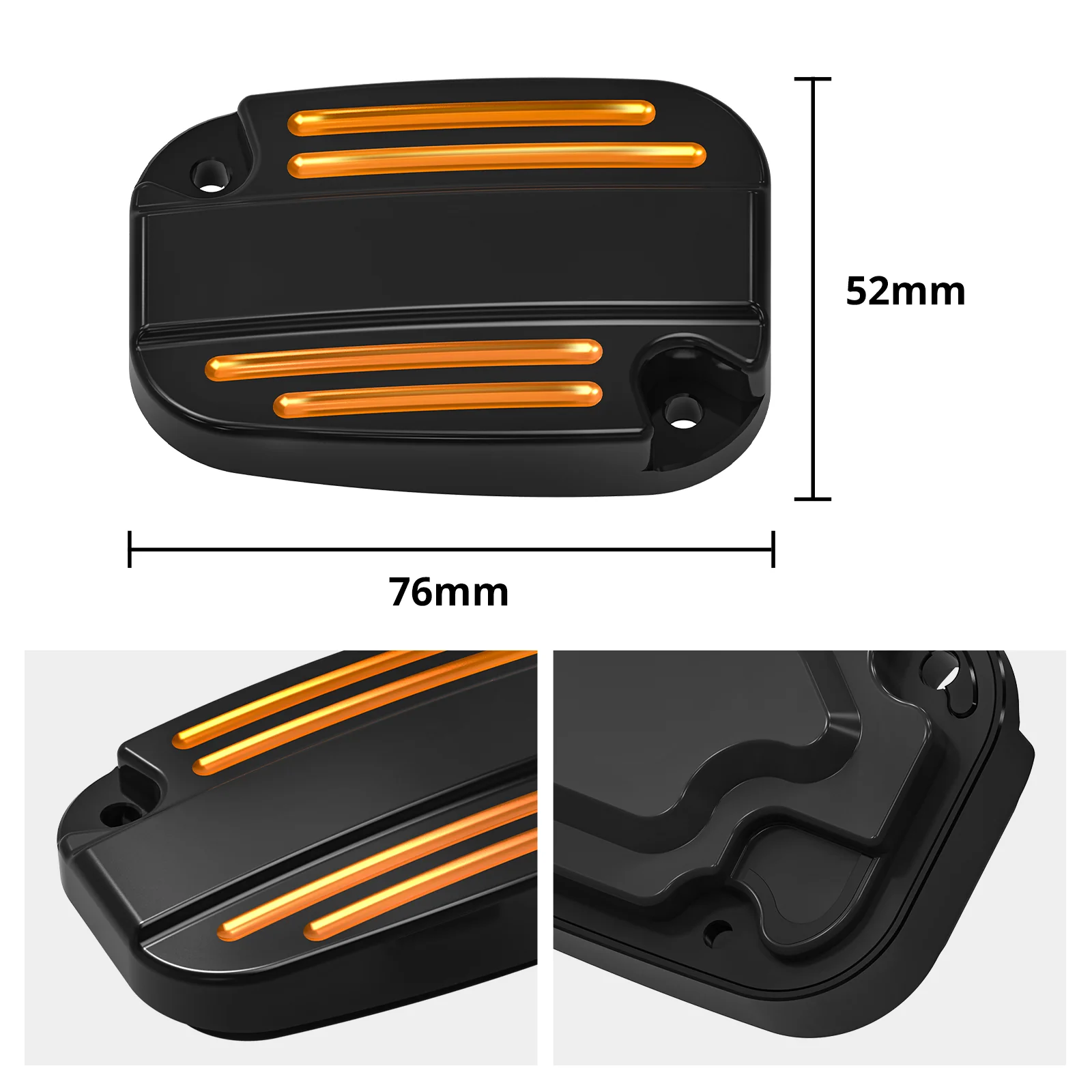 Clutch Brake Master Cylinder Reservoir Cover For Harley Road King Electra Street Glide - Image 21