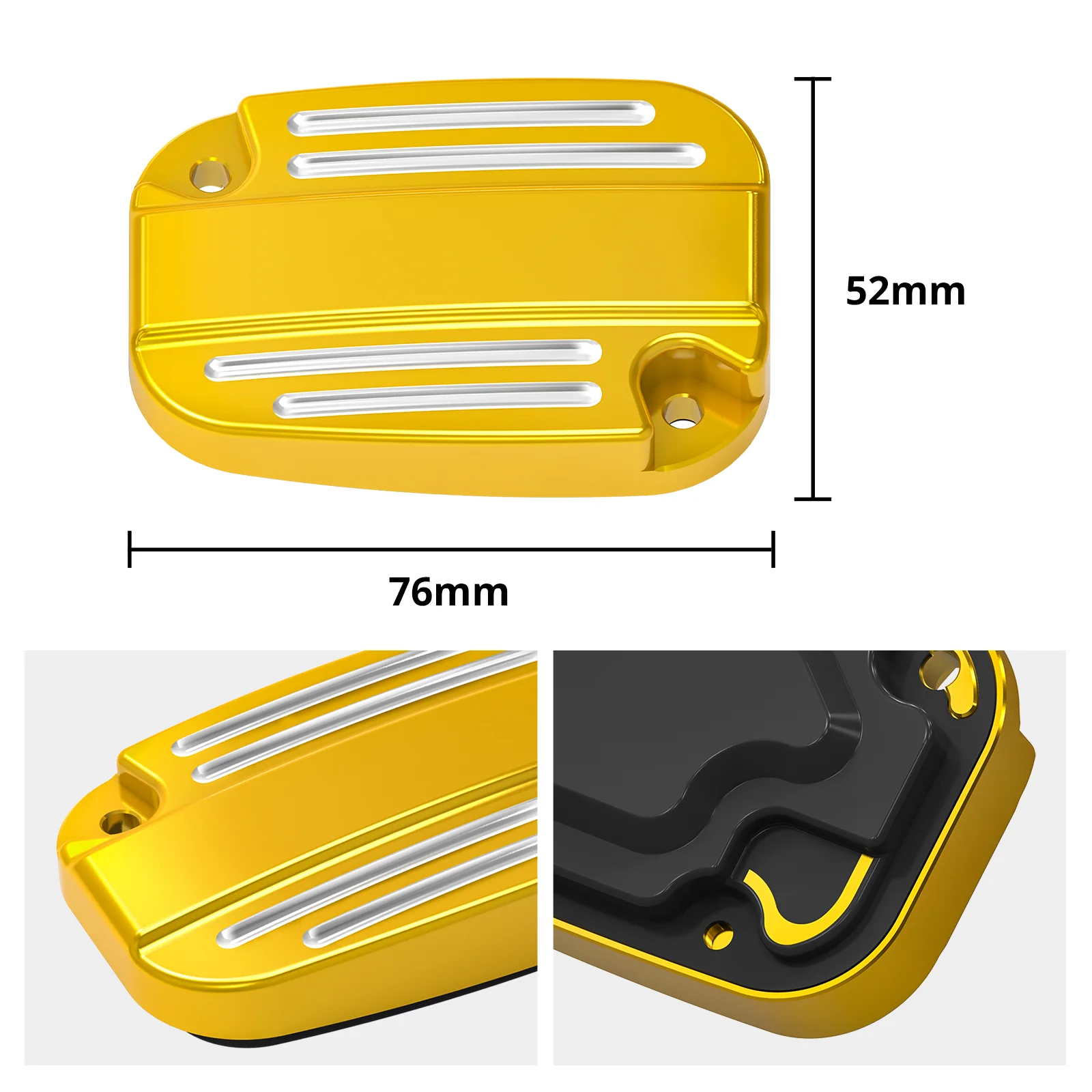Clutch Brake Master Cylinder Reservoir Cover For Harley Road King Electra Street Glide - Image 24