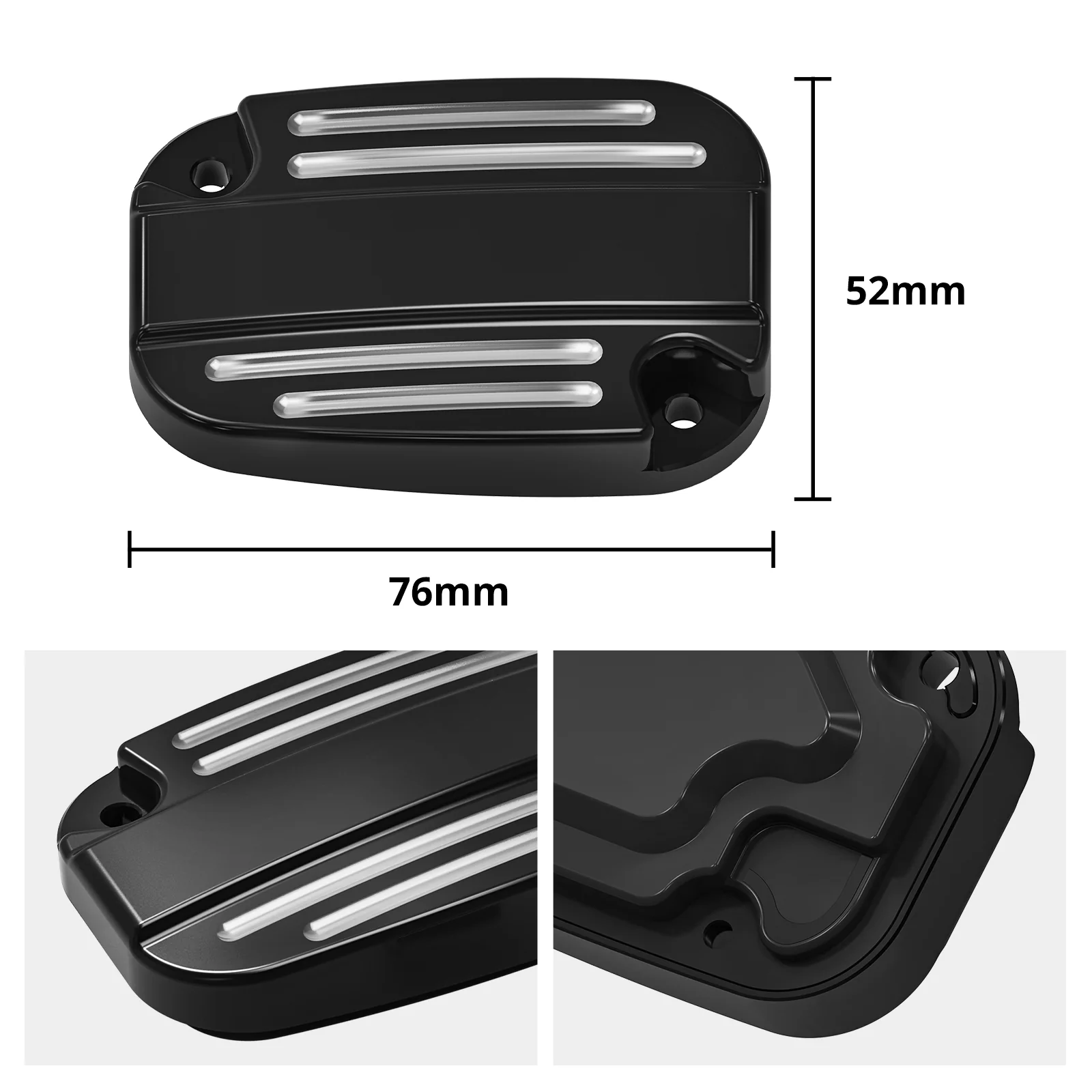 Clutch Brake Master Cylinder Reservoir Cover For Harley Road King Electra Street Glide - Image 27