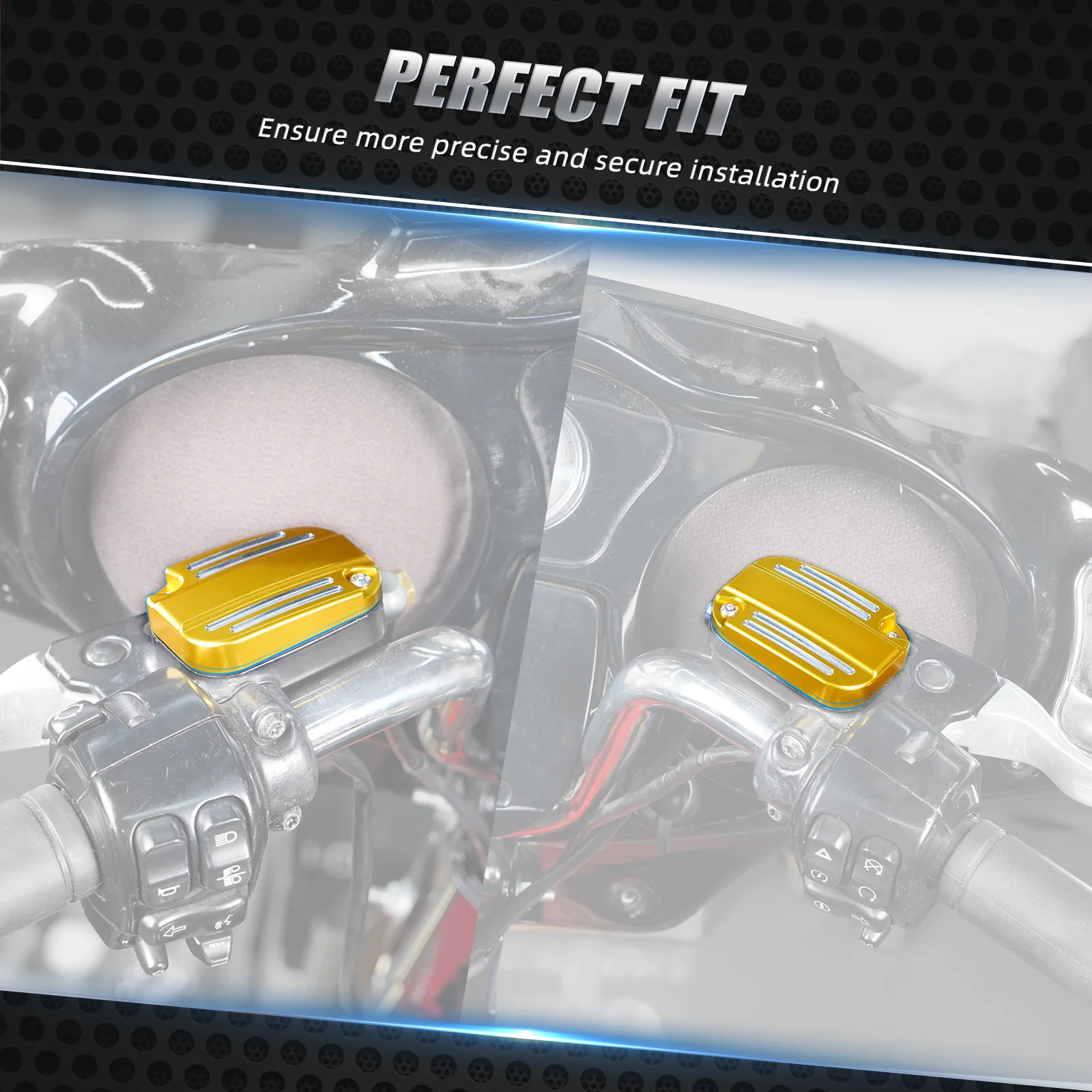 Clutch Brake Master Cylinder Reservoir Cover For Harley Road King Electra Street Glide - Image 3
