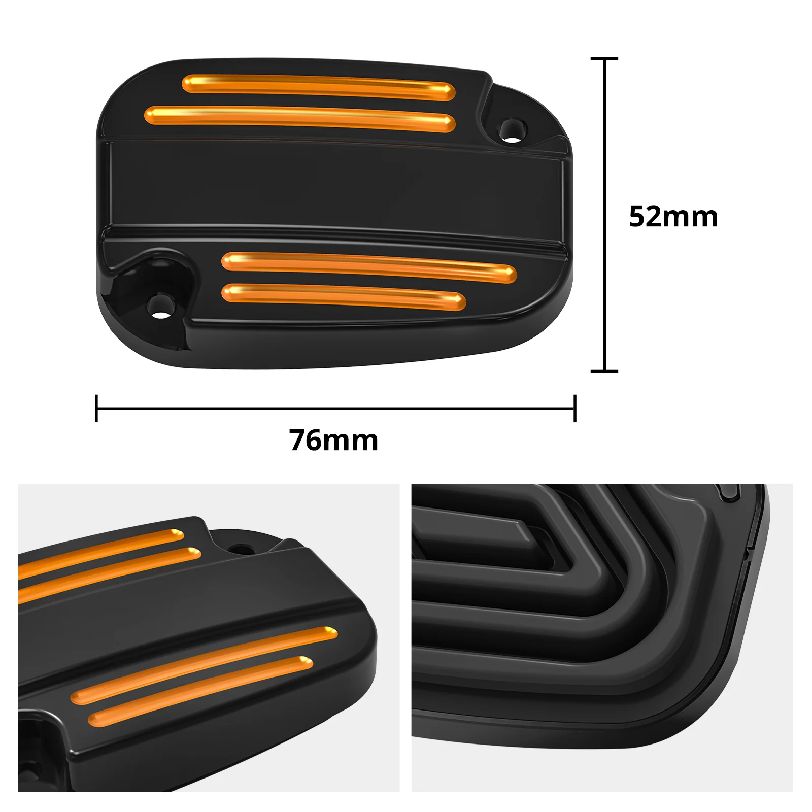 Clutch Brake Master Cylinder Reservoir Cover For Harley Road King Electra Street Glide - Image 30