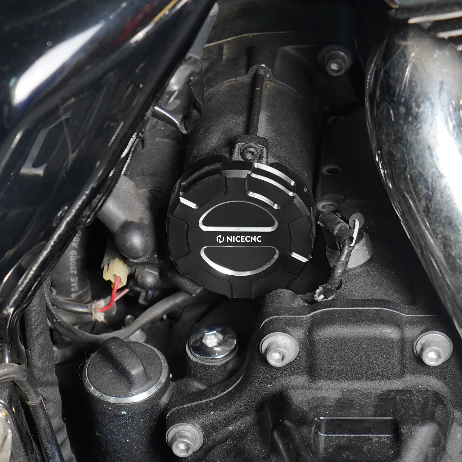 Starter Motor End Trim Cover For Harley Road King Electra Street Glide Ultra Limited - Image 3