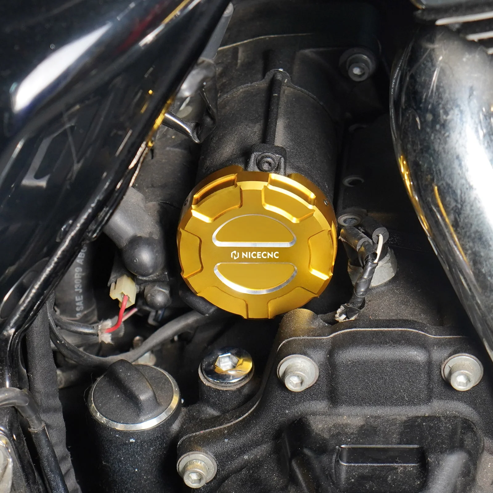 Starter Motor End Trim Cover For Harley Road King Electra Street Glide Ultra Limited - Image 4