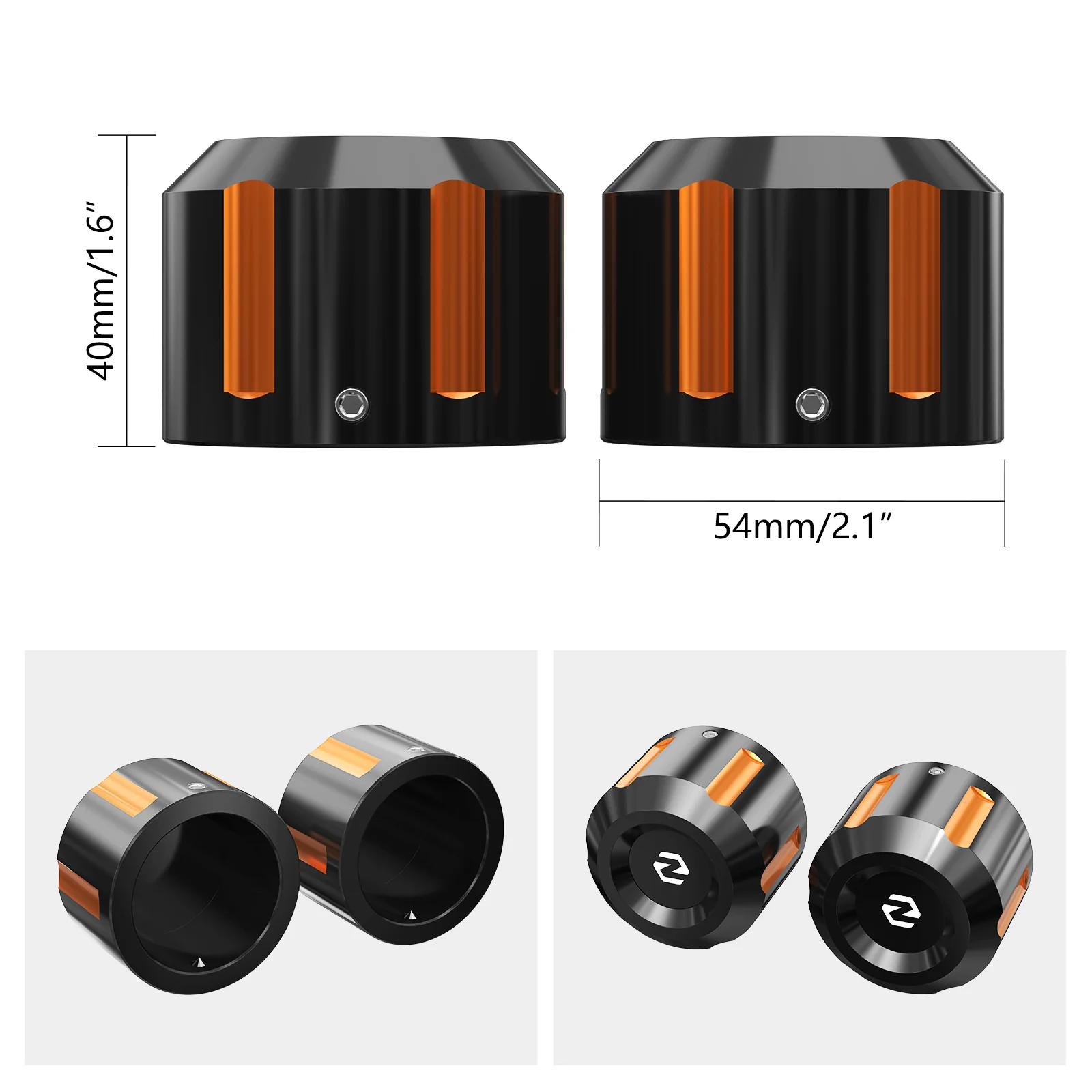 Rear Axle Nut Covers Caps For Harley Road King Electra Street Glide - Image 6