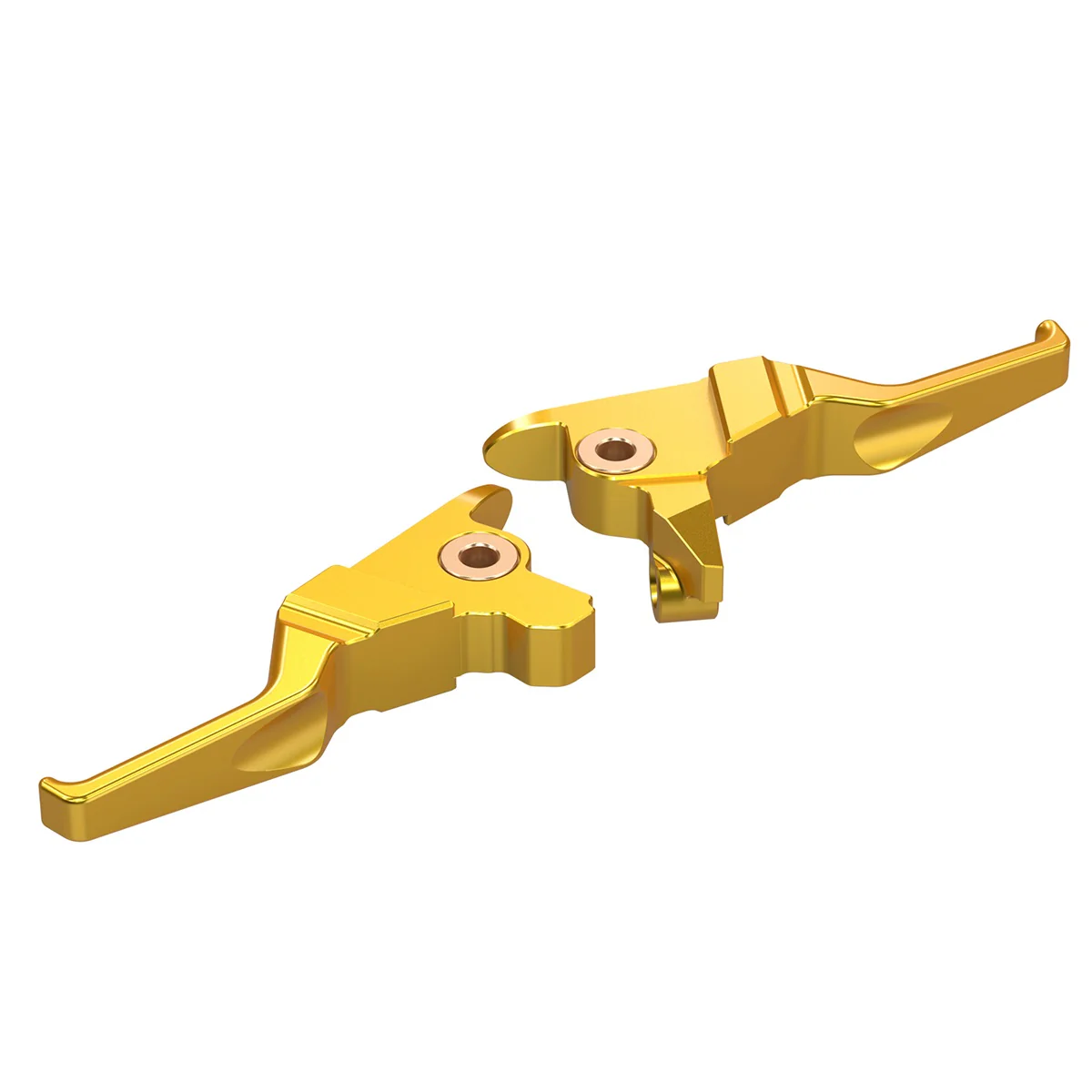 2-Finger Control Shorty Clutch Brake Levers For Harley Road King Electra Street Glide - Image 12