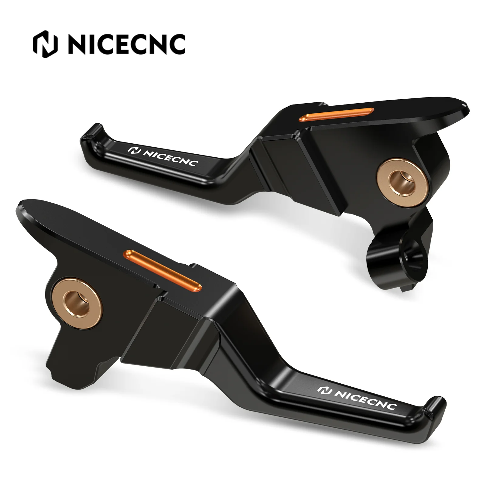 2-Finger Control Shorty Clutch Brake Levers For Harley Road King Electra Street Glide - Image 5