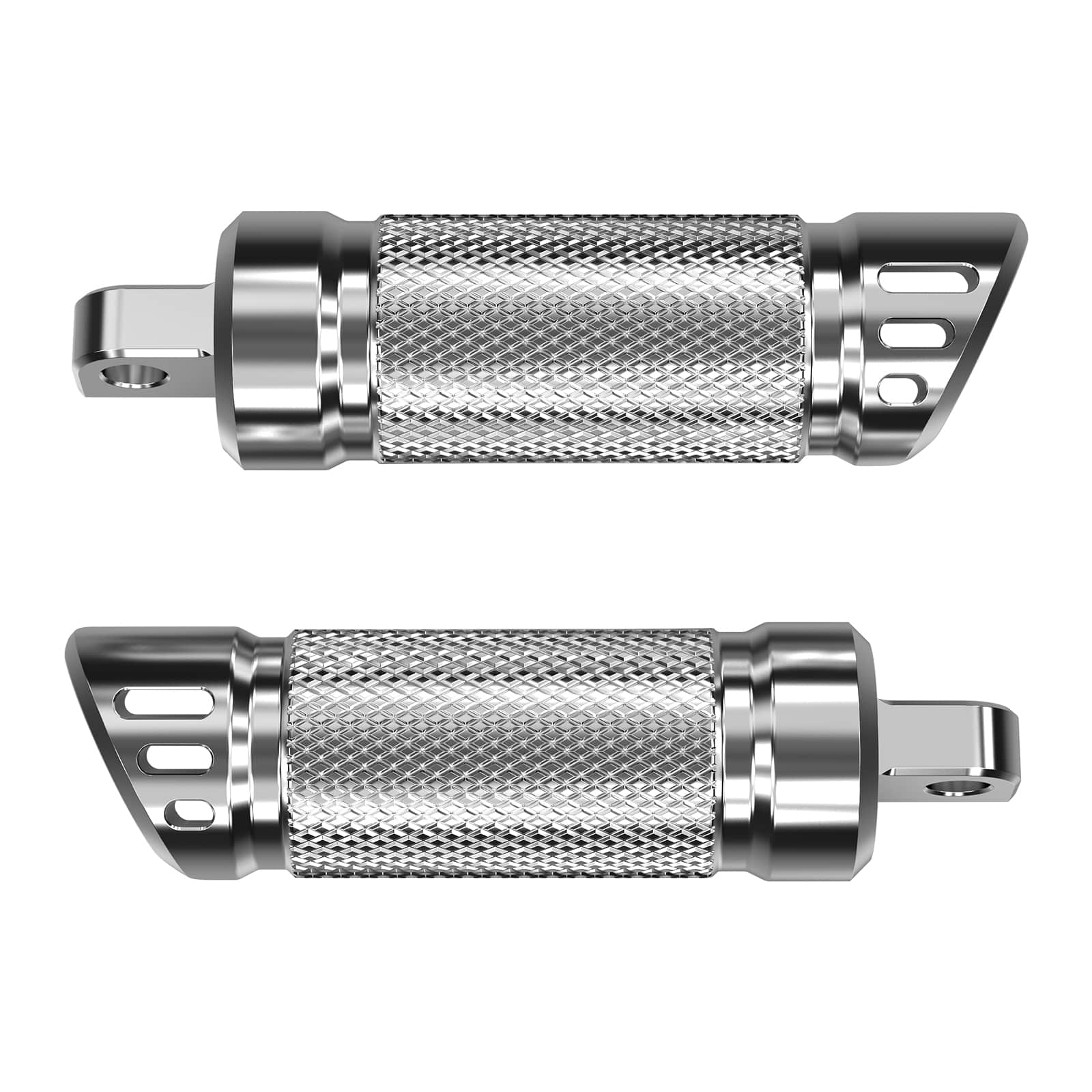 Chrome Rear Passenger Footpegs Pedals Footrest For Harley Road King Street Glide - Image 6