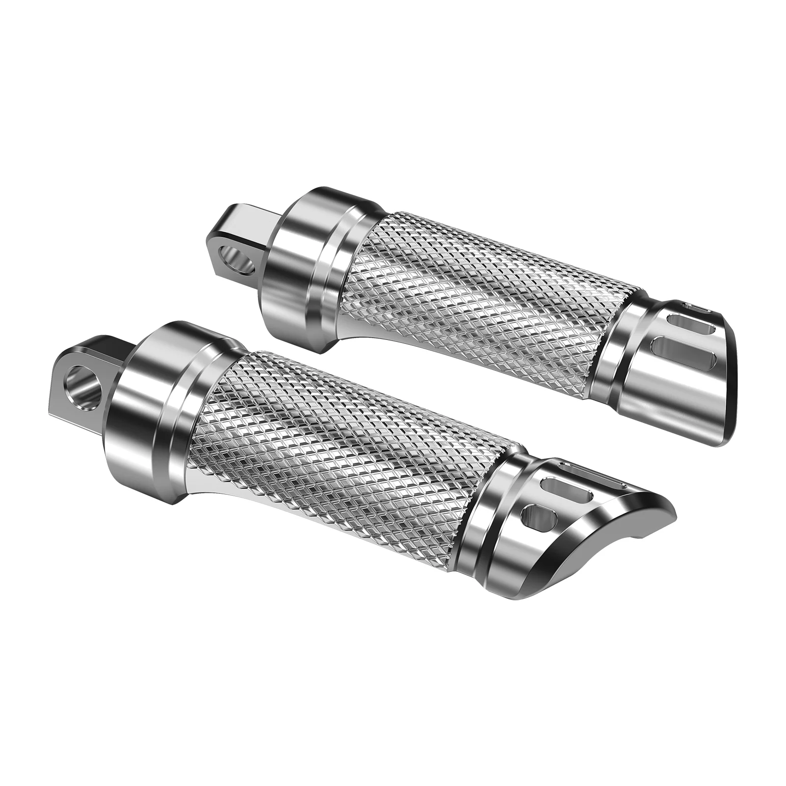 Chrome Rear Passenger Footpegs Pedals Footrest For Harley Road King Street Glide - Image 9