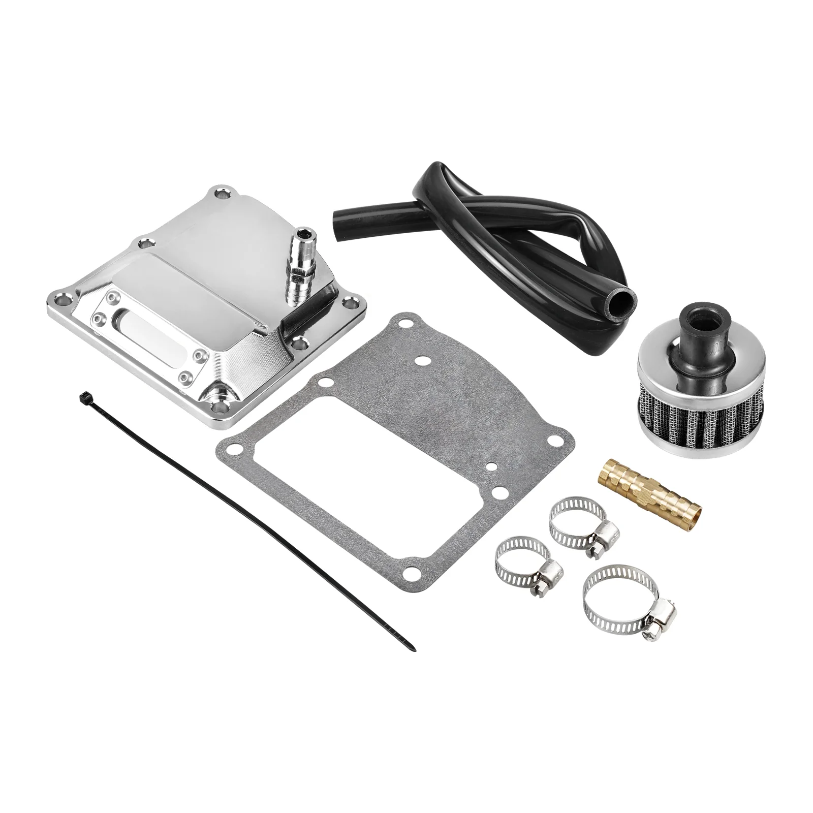 Chrome M8 Engine Vented Transmission Top Cover For Harley Road King Street Glide - Image 4