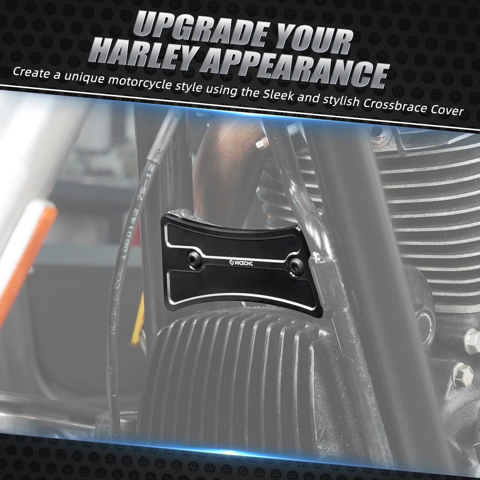 Frame Downtube Crossbrace Trim Cover For Harley Road King Electra Street Glide - Image 13