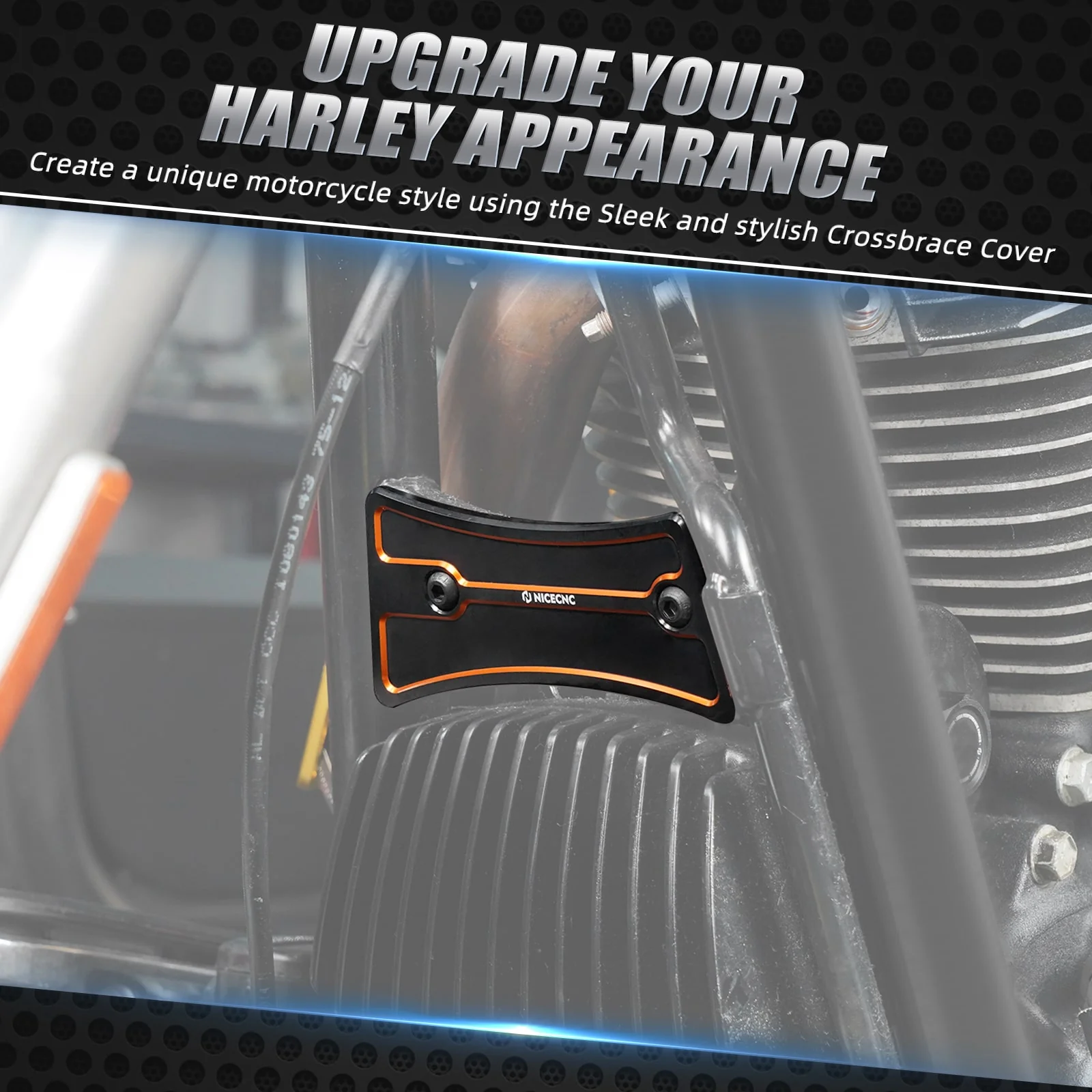 Frame Downtube Crossbrace Trim Cover For Harley Road King Electra Street Glide - Image 7