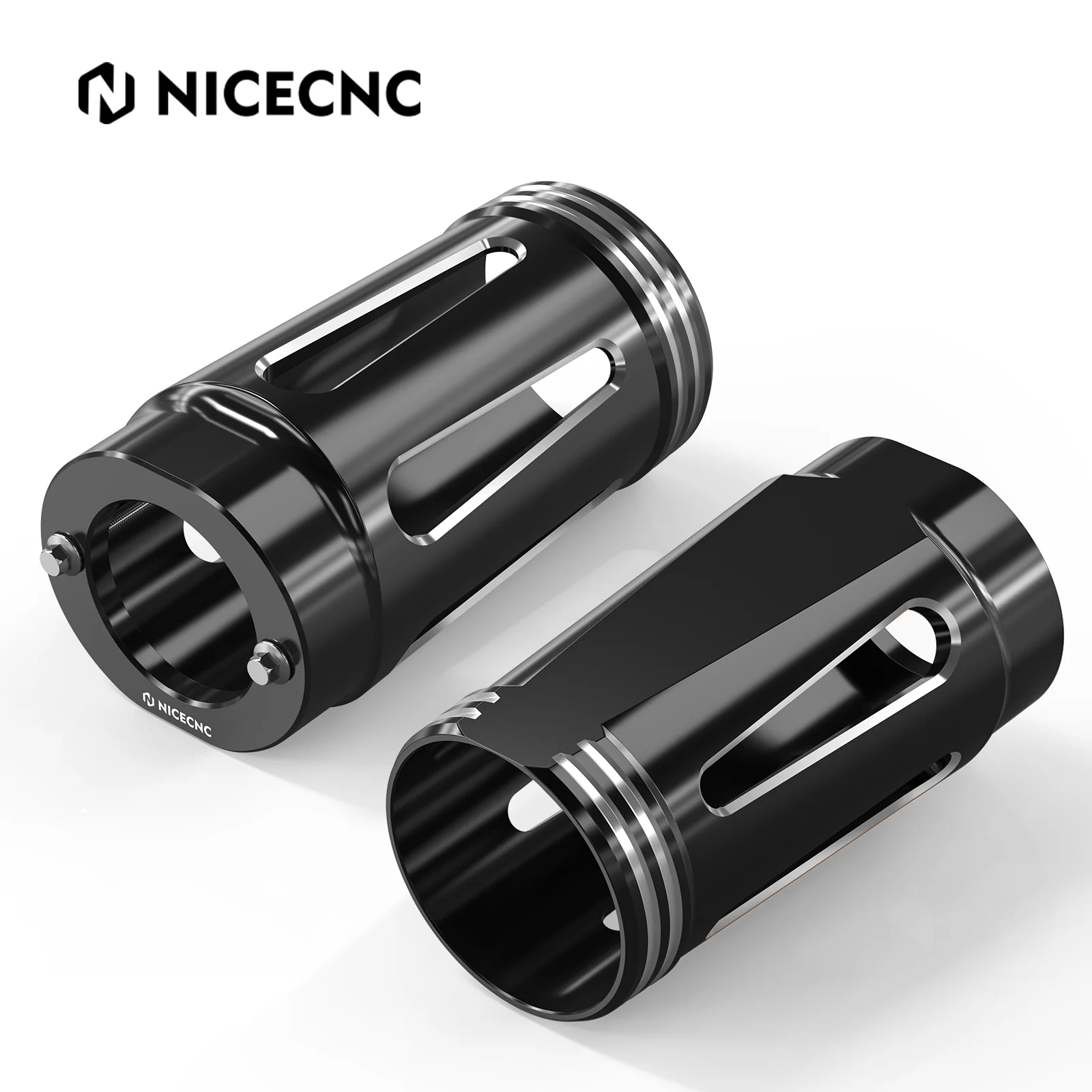 Front Fork Tube Slider Covers For Harley Road King Street Glide Freewheeler Ultra Limited - Image 11