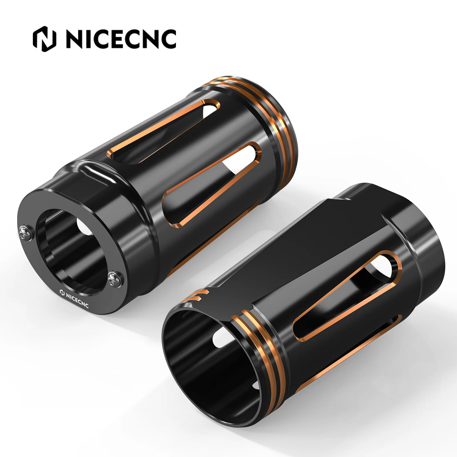 Front Fork Tube Slider Covers For Harley Road King Street Glide Freewheeler Ultra Limited - Image 8