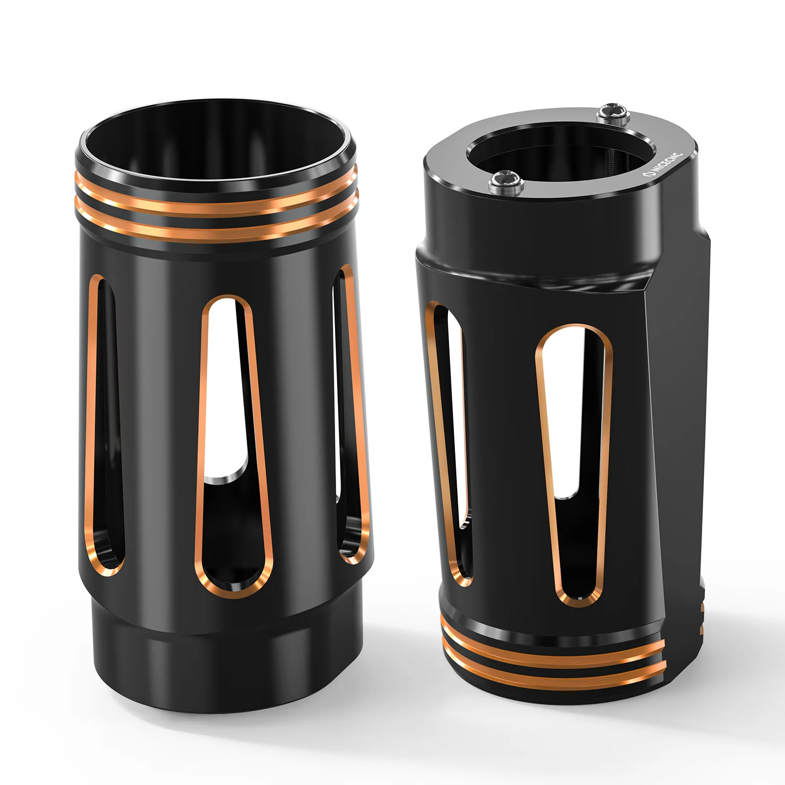 Front Fork Tube Slider Covers For Harley Road King Street Glide Freewheeler Ultra Limited - Image 9