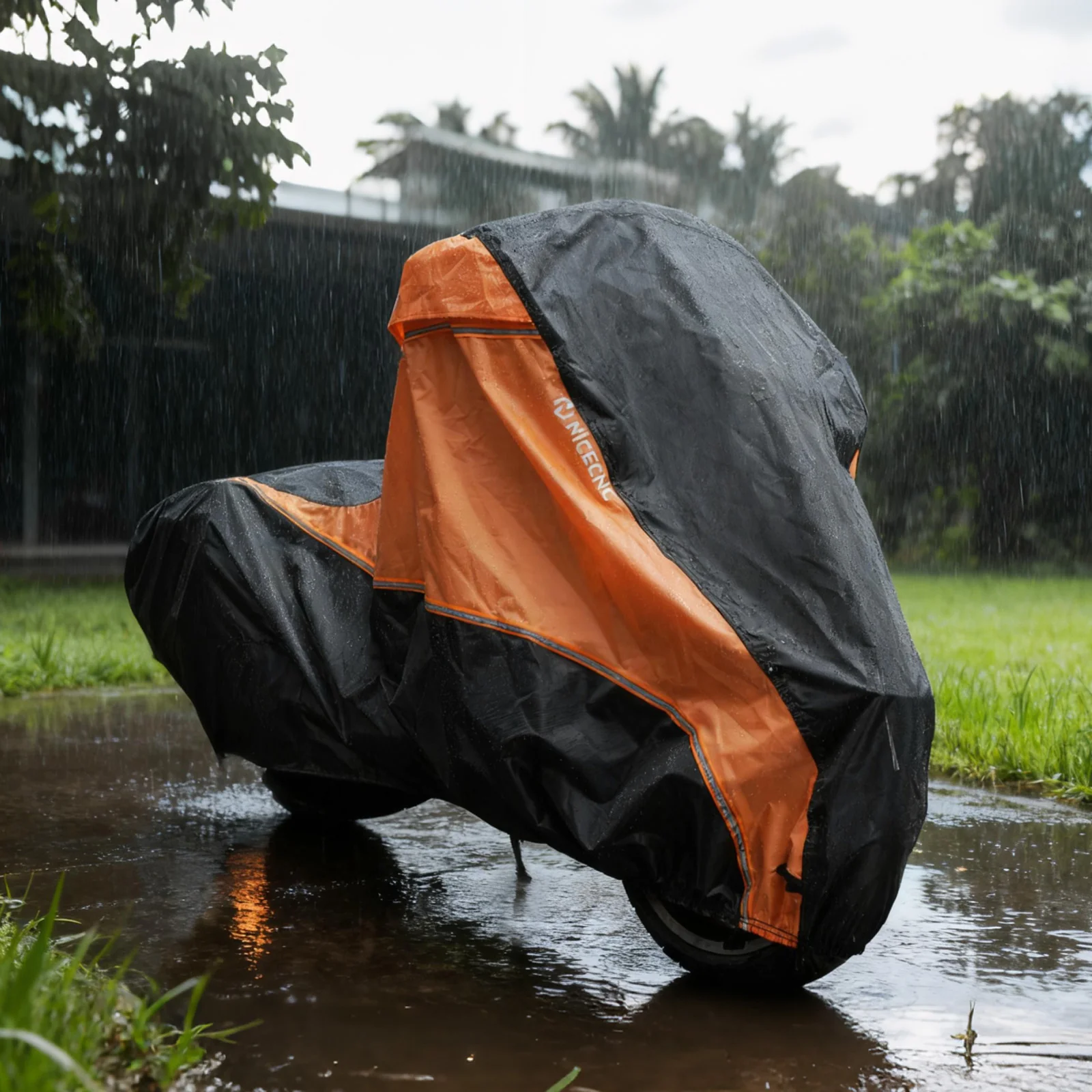 All-Weather Motorcycle Cover w/Heat Shield Protection For Harley Road King Street Glide - Image 4