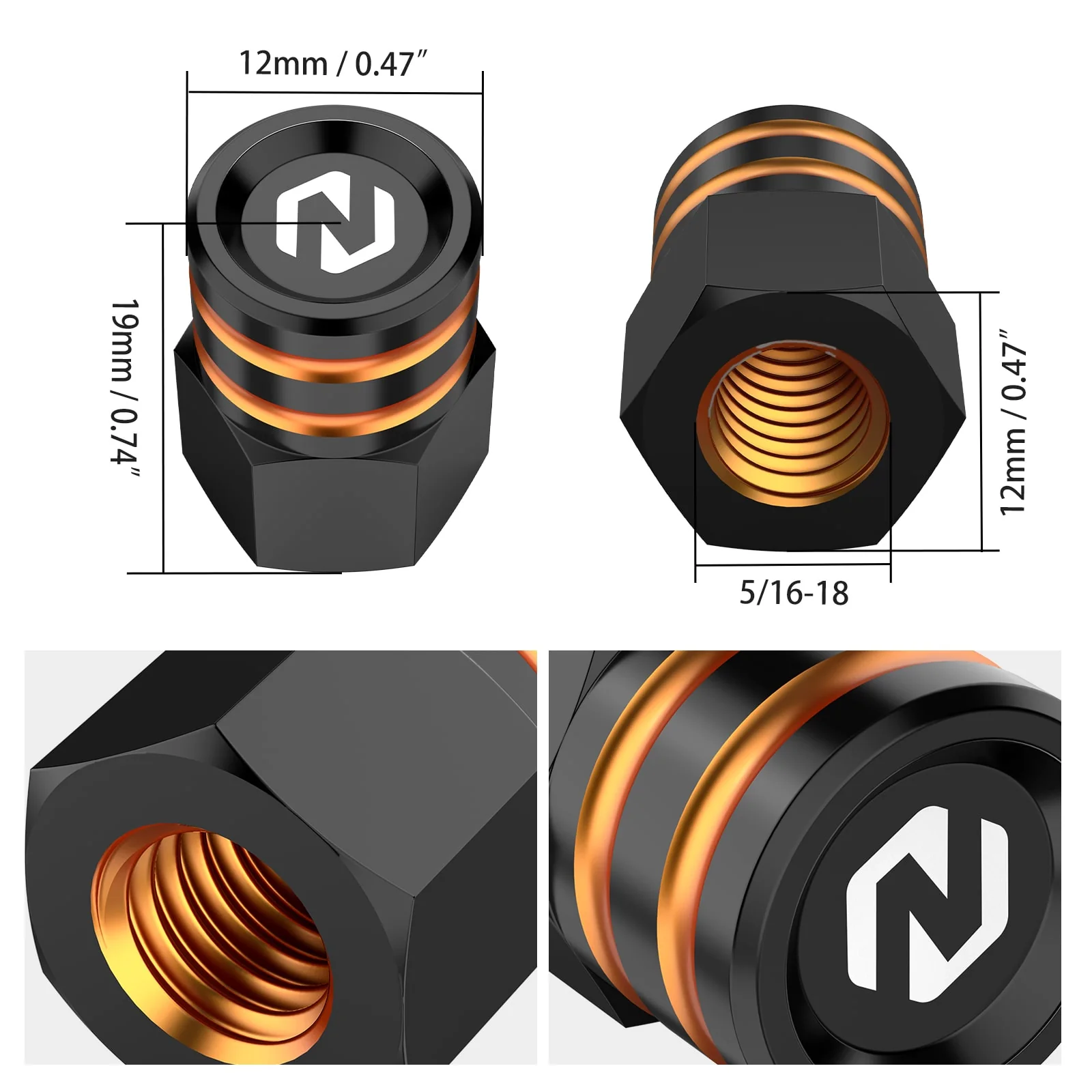 Horn Cover Mounting Nut Locking Kit For Harley Road King Electra Street Glide - Image 6