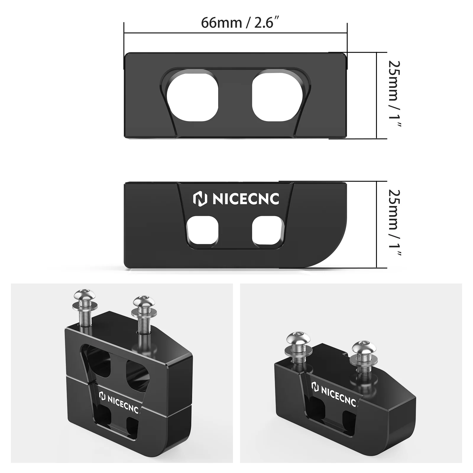 Kickstand Lift Blocks Extender Extension For Harley Road King Electra Street Glide Ultra Limited - Image 3