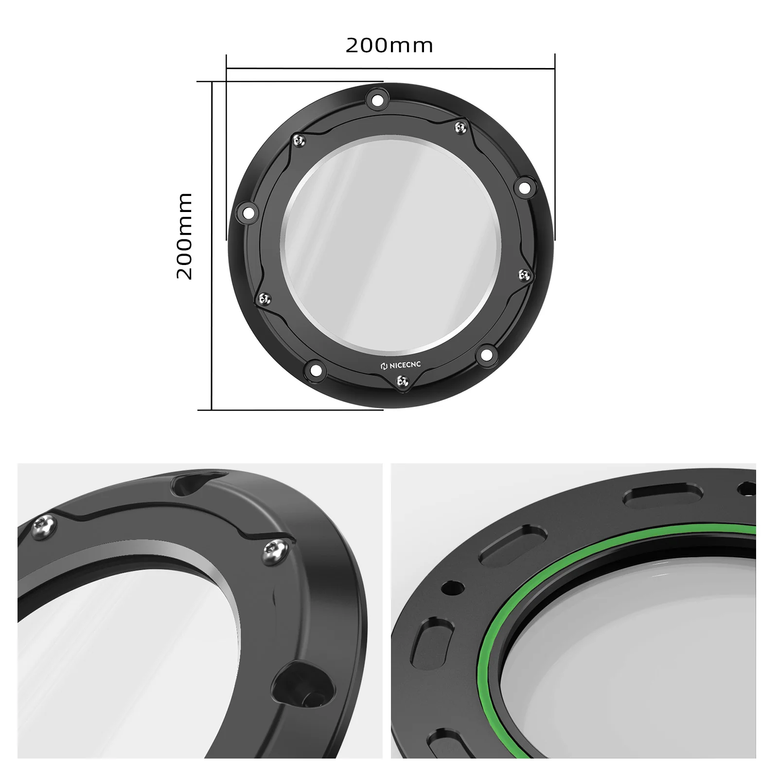 M8 Derby Cover w/Clutch Spring Stopper Plate Kit For Harley Road King Electra Street Glide - Image 18