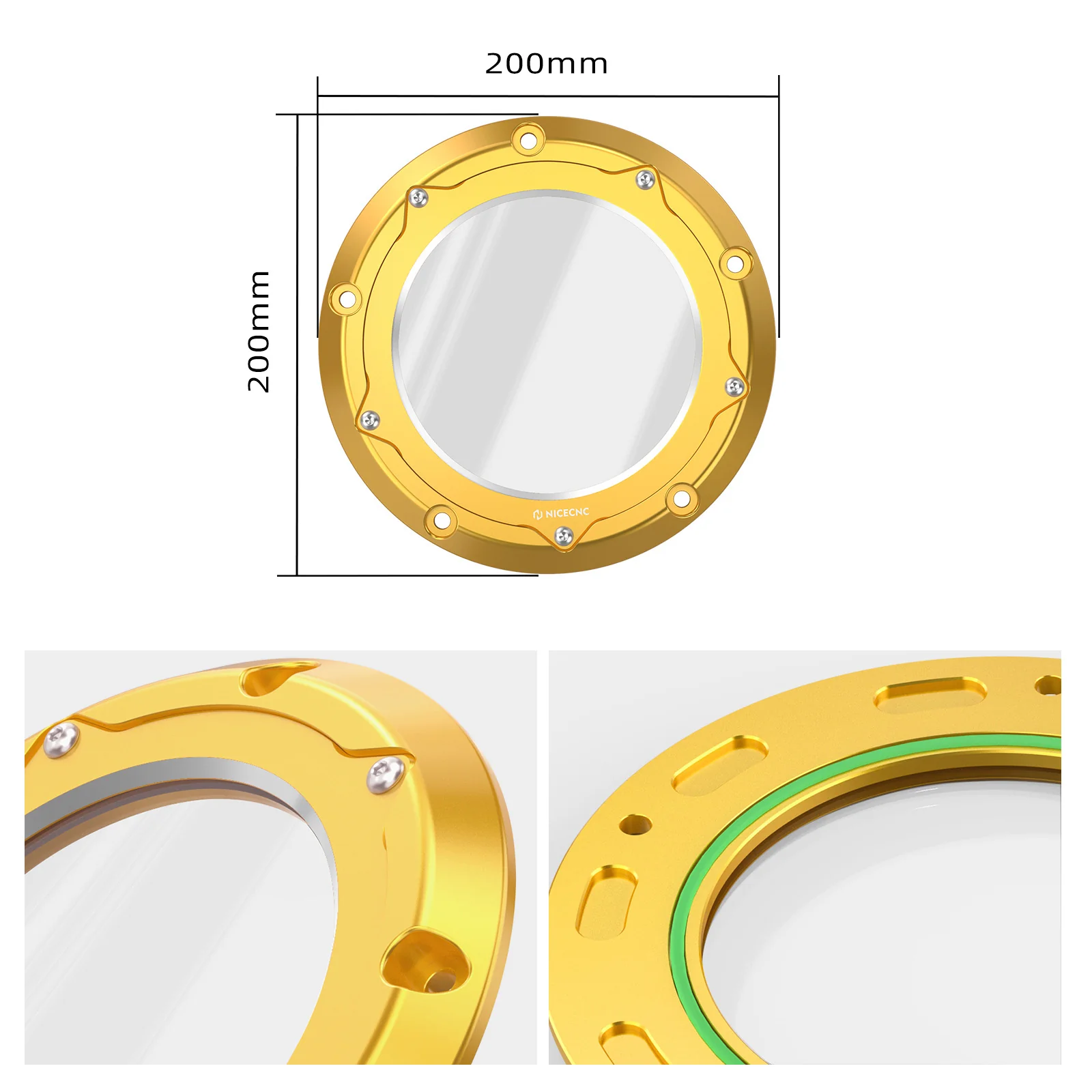 Transparent M8 Primary Derby Clutch Cover For Harley Road King Street Glide Ultra Limited - Image 19
