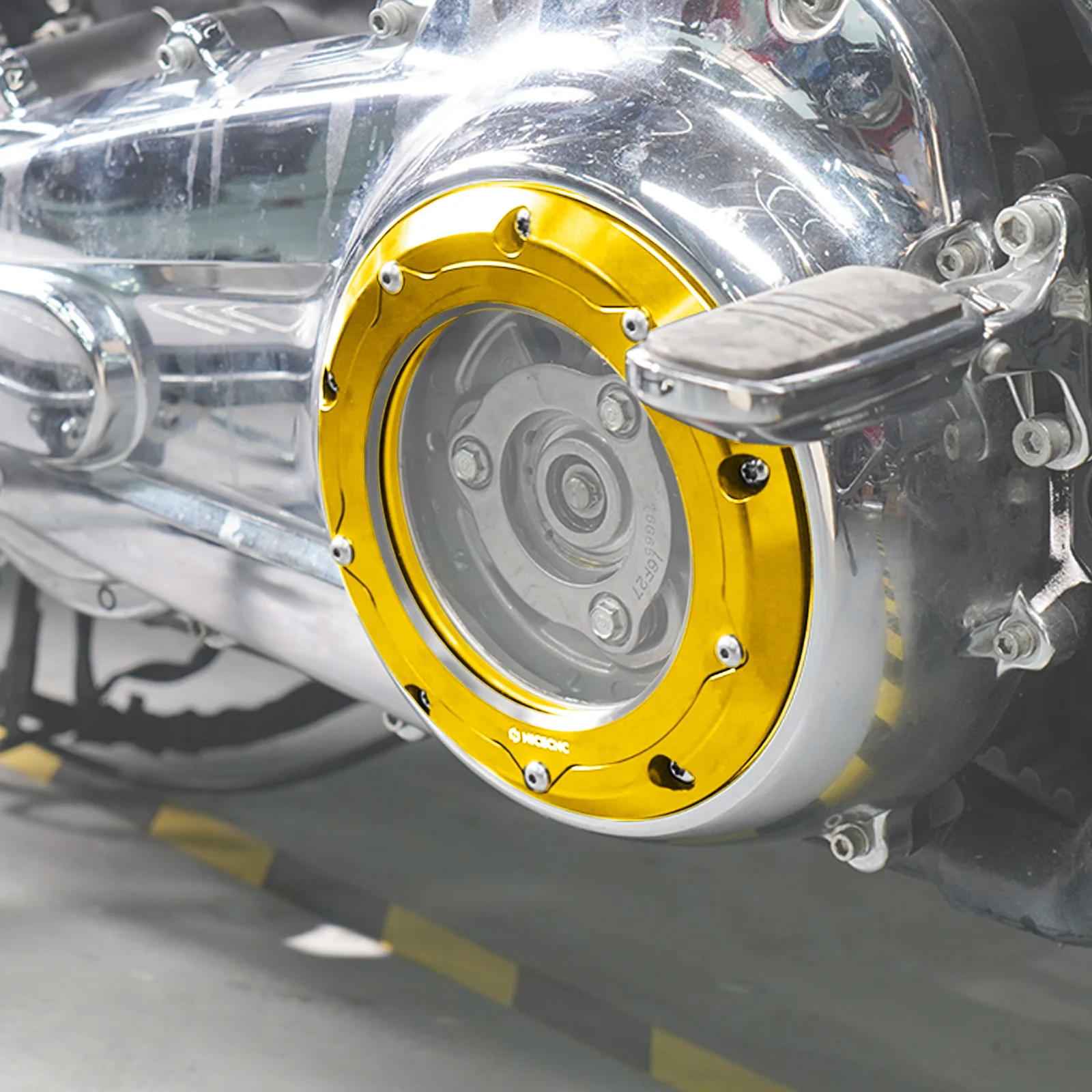 Transparent M8 Primary Derby Clutch Cover For Harley Road King Street Glide Ultra Limited - Image 23