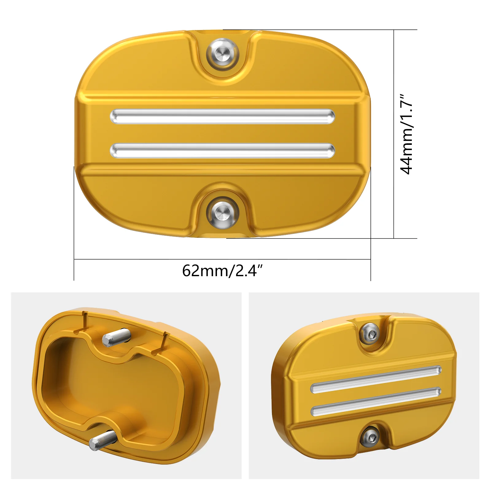 Rear Brake Master Cylinder Cover Cap For Harley Touring Road King Street Glide - Image 12