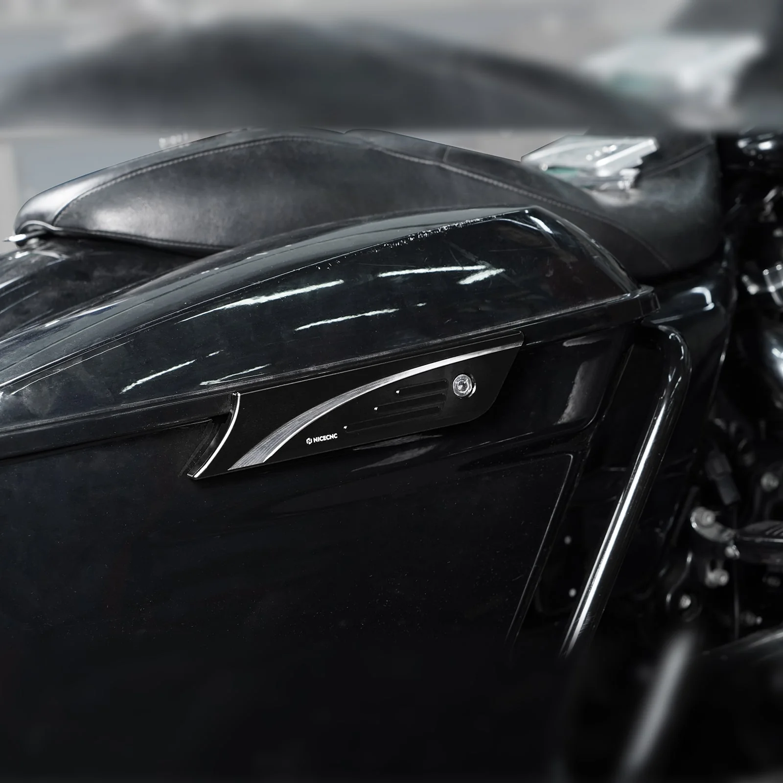 Saddlebag Latch Decorative Covers For Harley Road King Electra Street Glide - Image 4