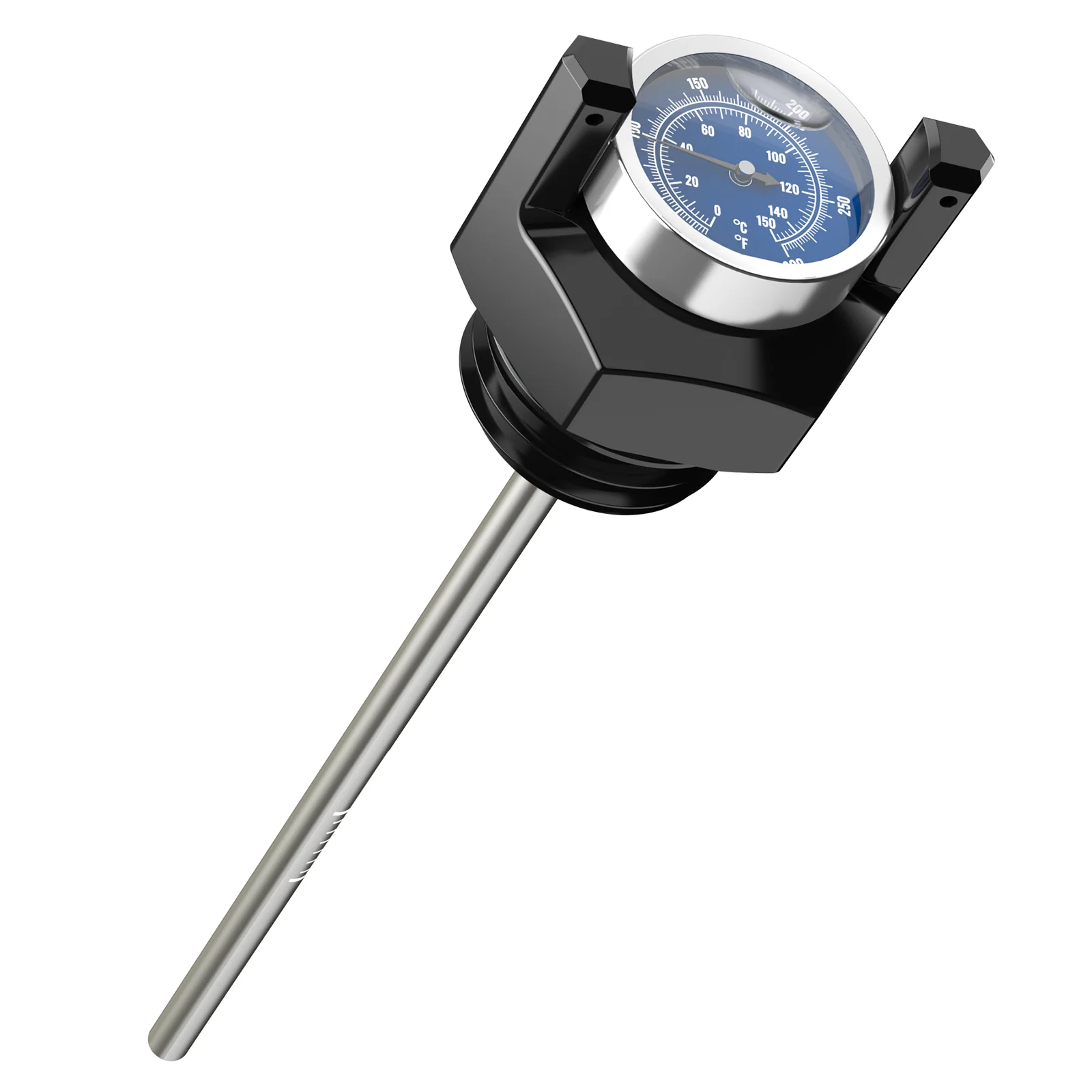 Oil Dipstick w/ Thermometer Temp Gauge For Harley Road King Street Glide Ultra Limited - Image 4
