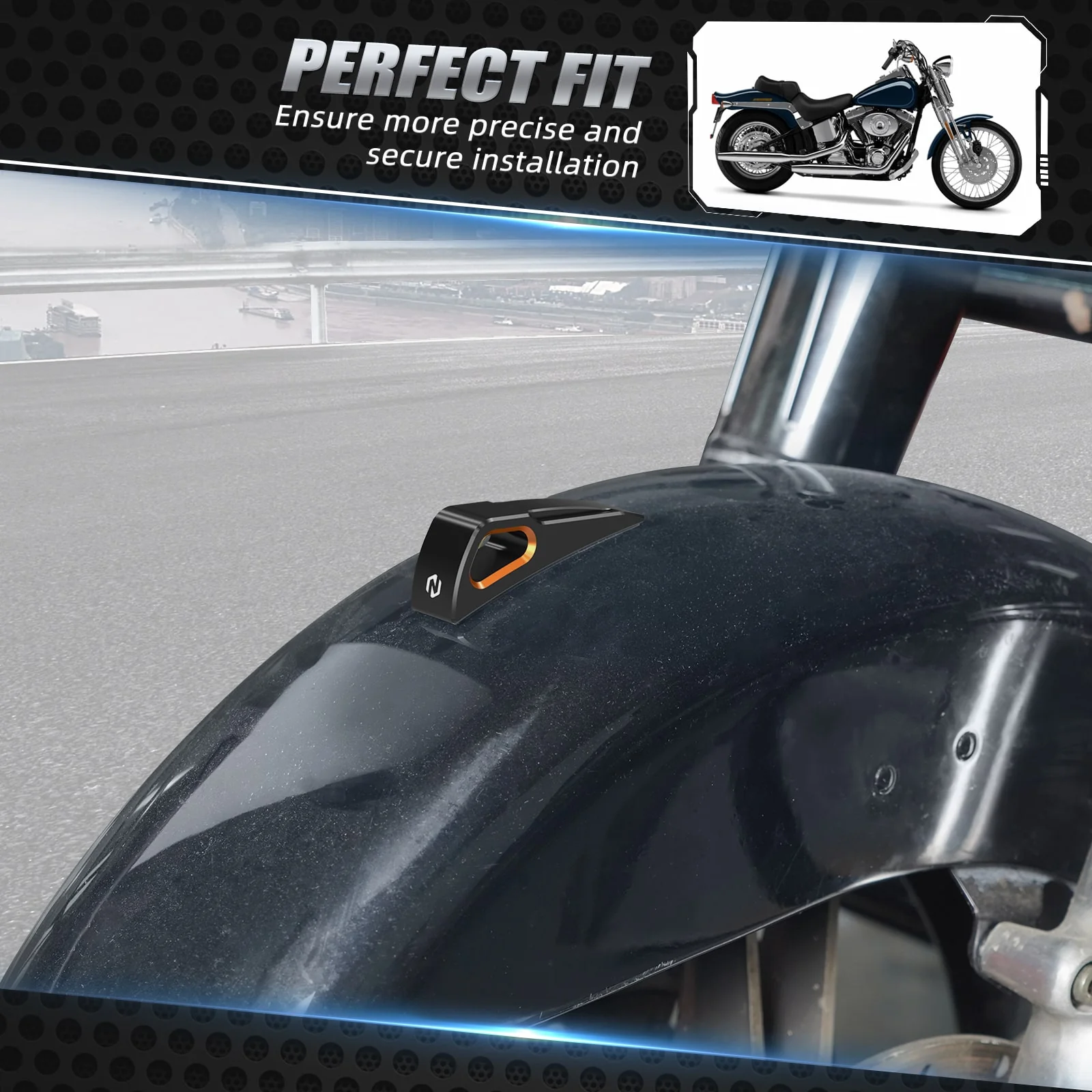 Front Fender Trim For Harley Road Glide Road King Street Glide Ultra Limited - Image 2
