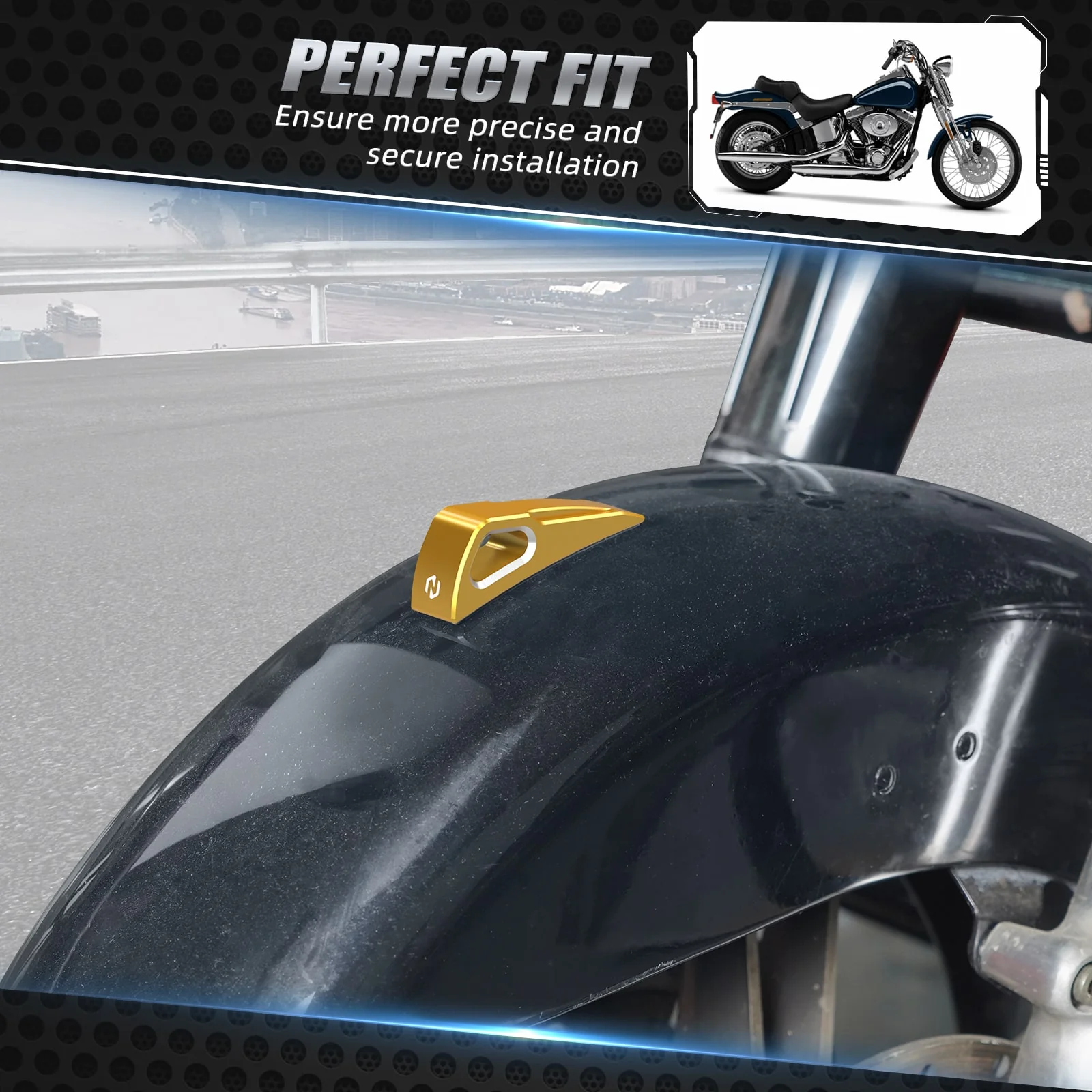 Front Fender Trim For Harley Road Glide Road King Street Glide Ultra Limited - Image 3