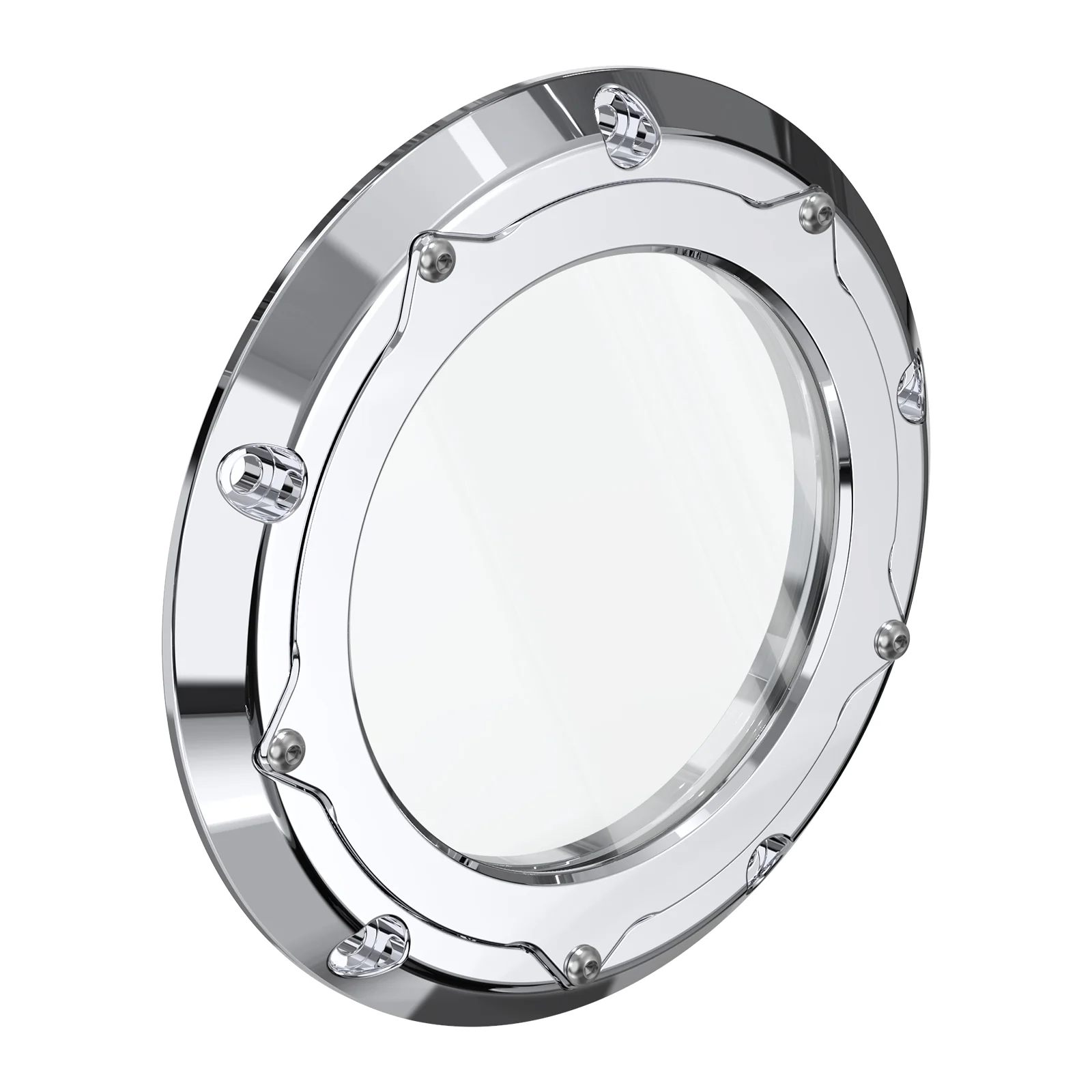 Chrome Clear M8 Primary Derby Clutch Cover For Harley Electra Road Street Glide - Image 6