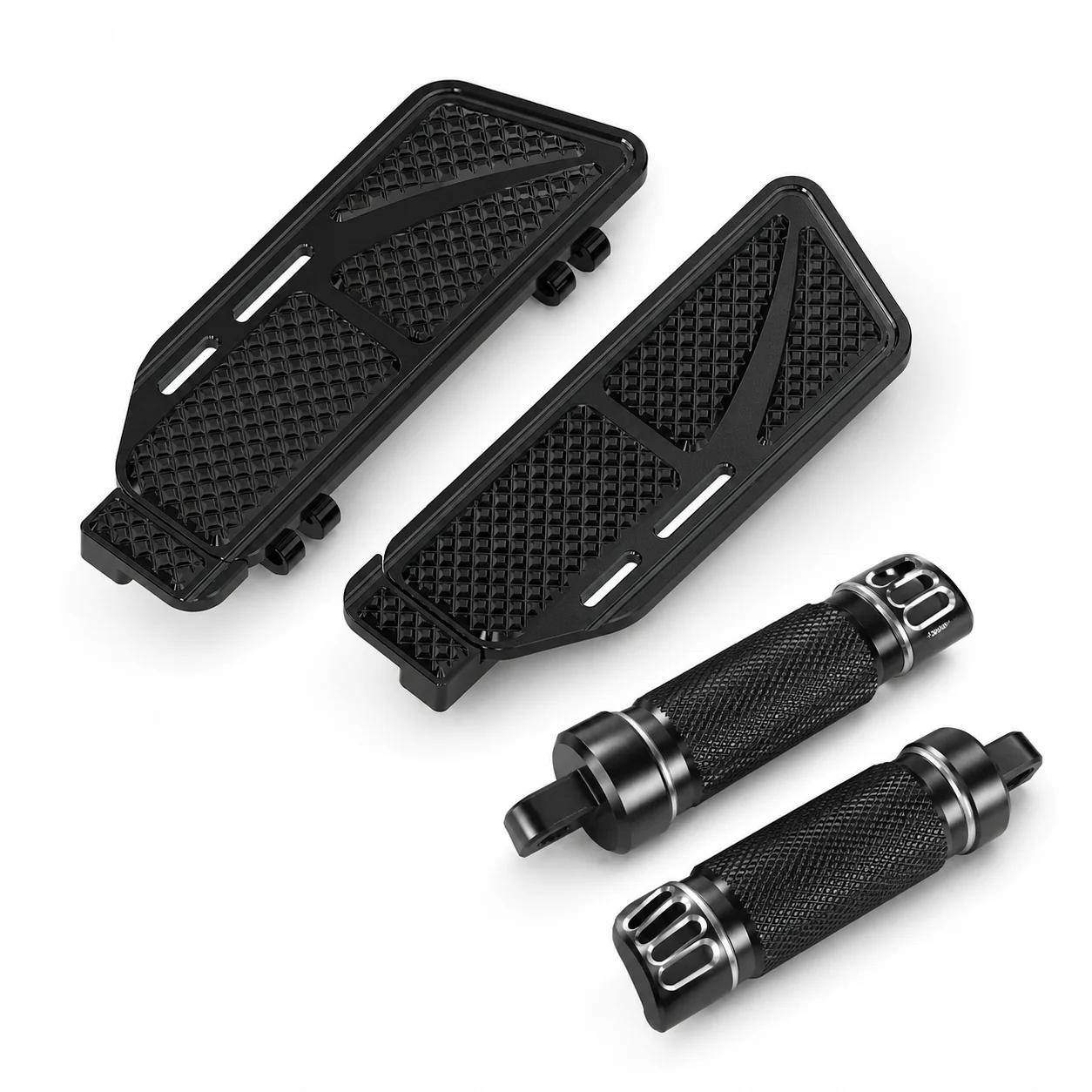 Rider Floorboards Inserts + Passenger Foot Pegs For Harley Road King Street Road Glide - Image 19