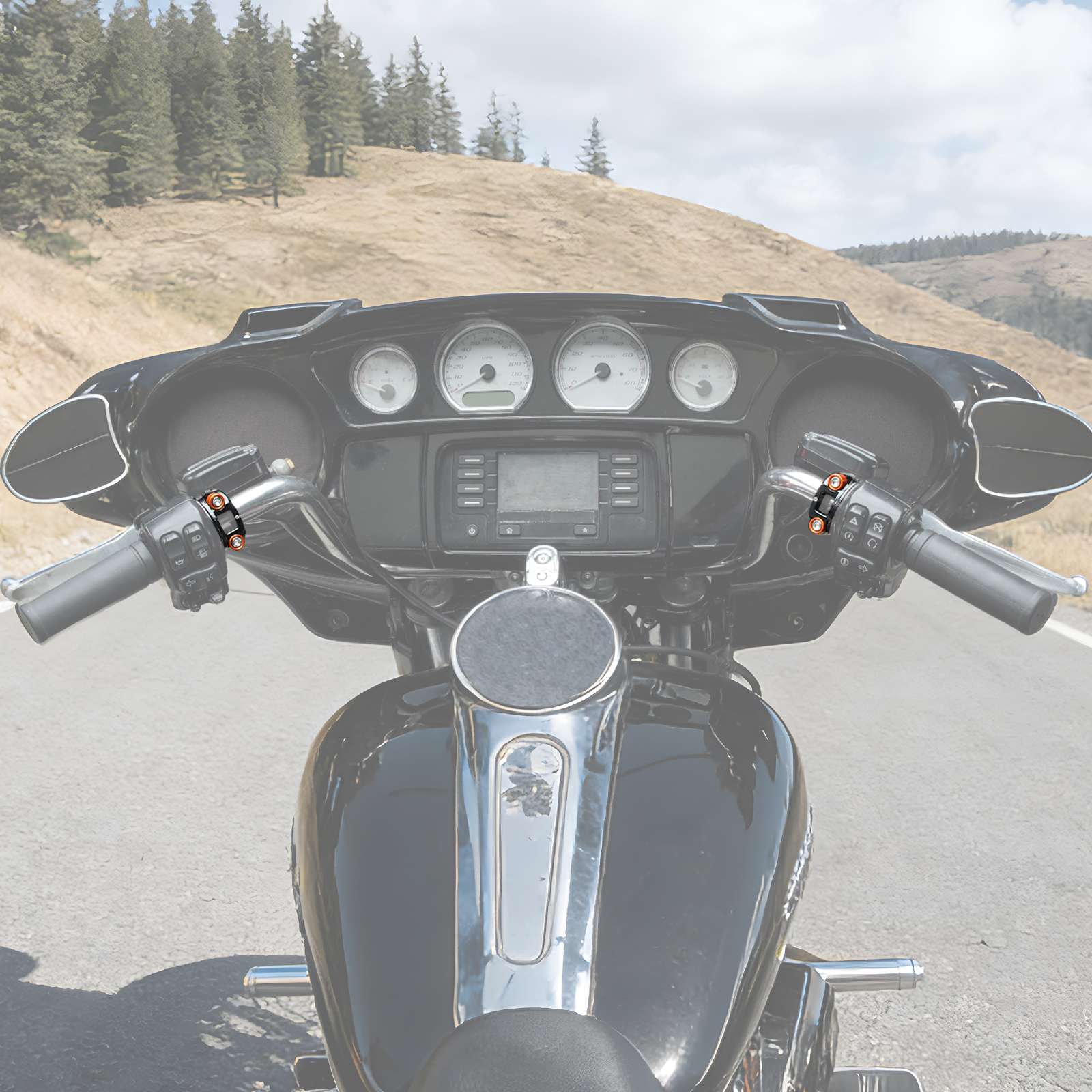 Brake Clutch Lever Perch Half Clamp Kit For Harley Softail Custom Slim Deluxe Standard - Image 13