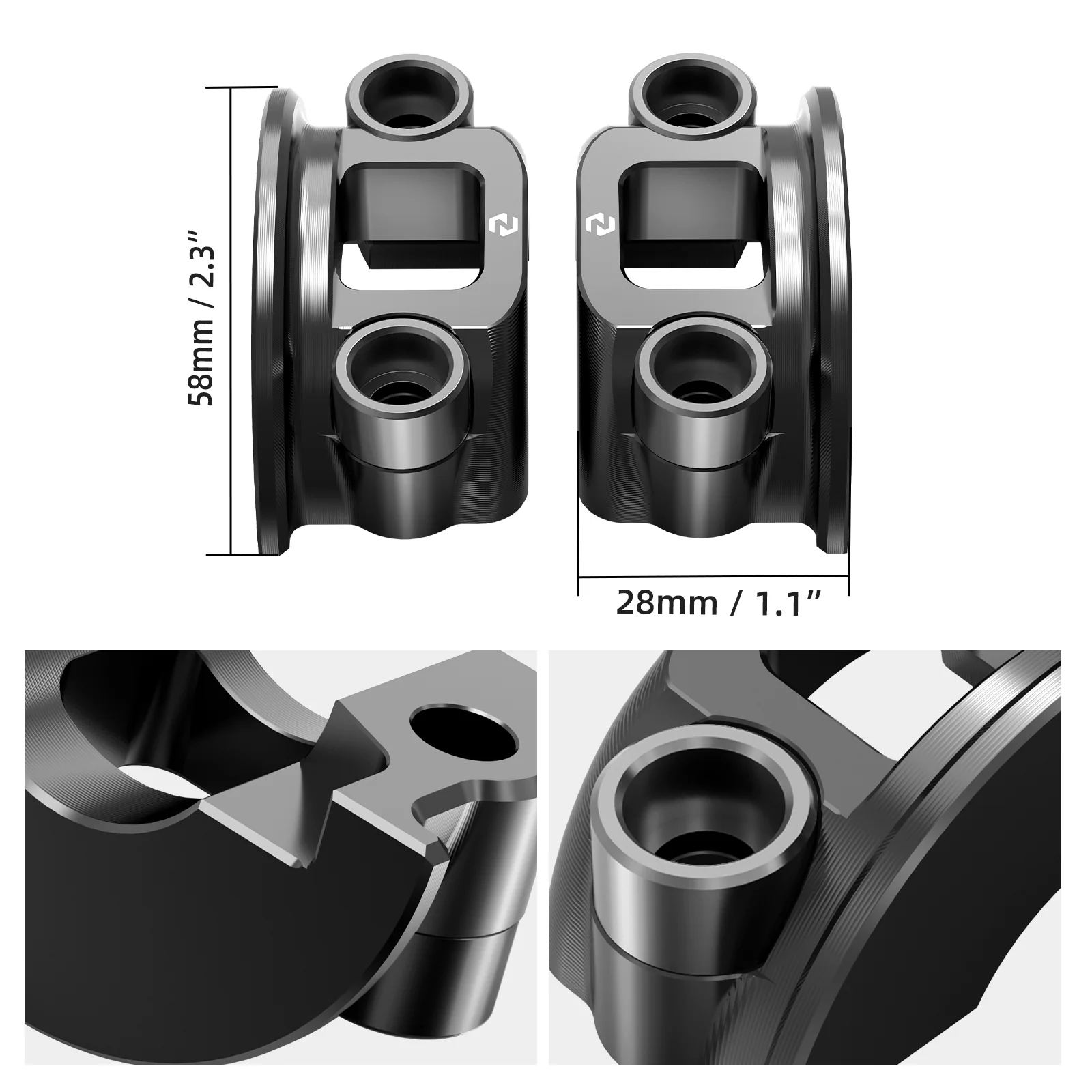 Brake Clutch Lever Perch Half Clamp Kit For Harley Softail Custom Slim Deluxe Standard - Image 18