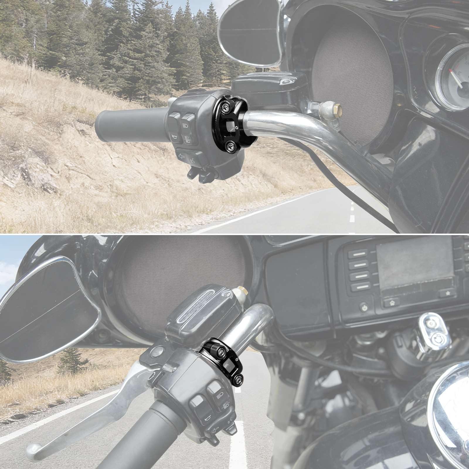 Brake Clutch Lever Perch Half Clamp Kit For Harley Softail Custom Slim Deluxe Standard - Image 4
