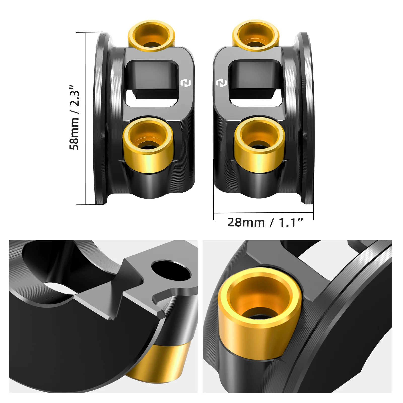 Brake Clutch Lever Perch Half Clamp Kit For Harley Softail Custom Slim Deluxe Standard - Image 6