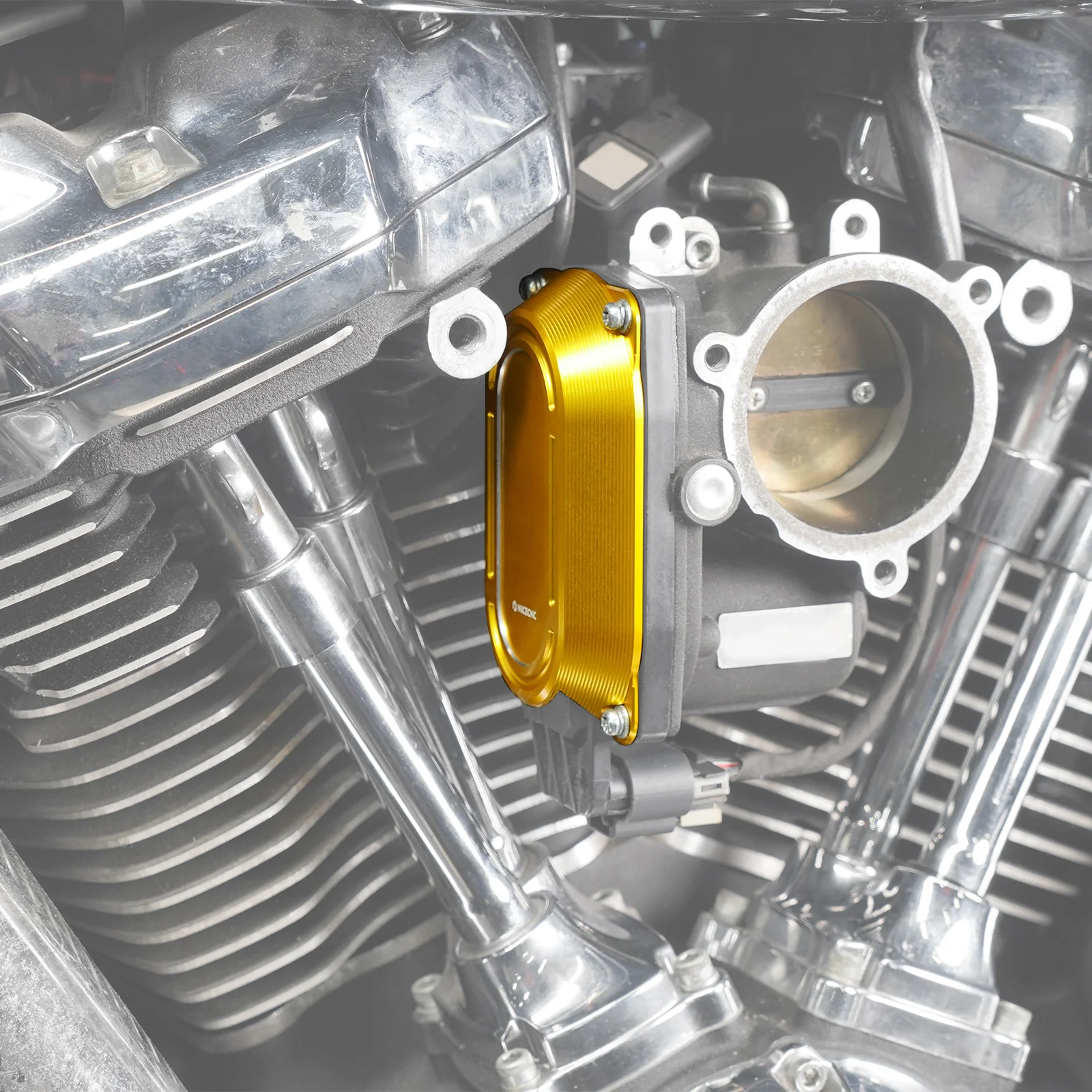M8 Throttle Body Cap Side Cover Heat Shield For Harley Road King Electra Street Glide - Image 4