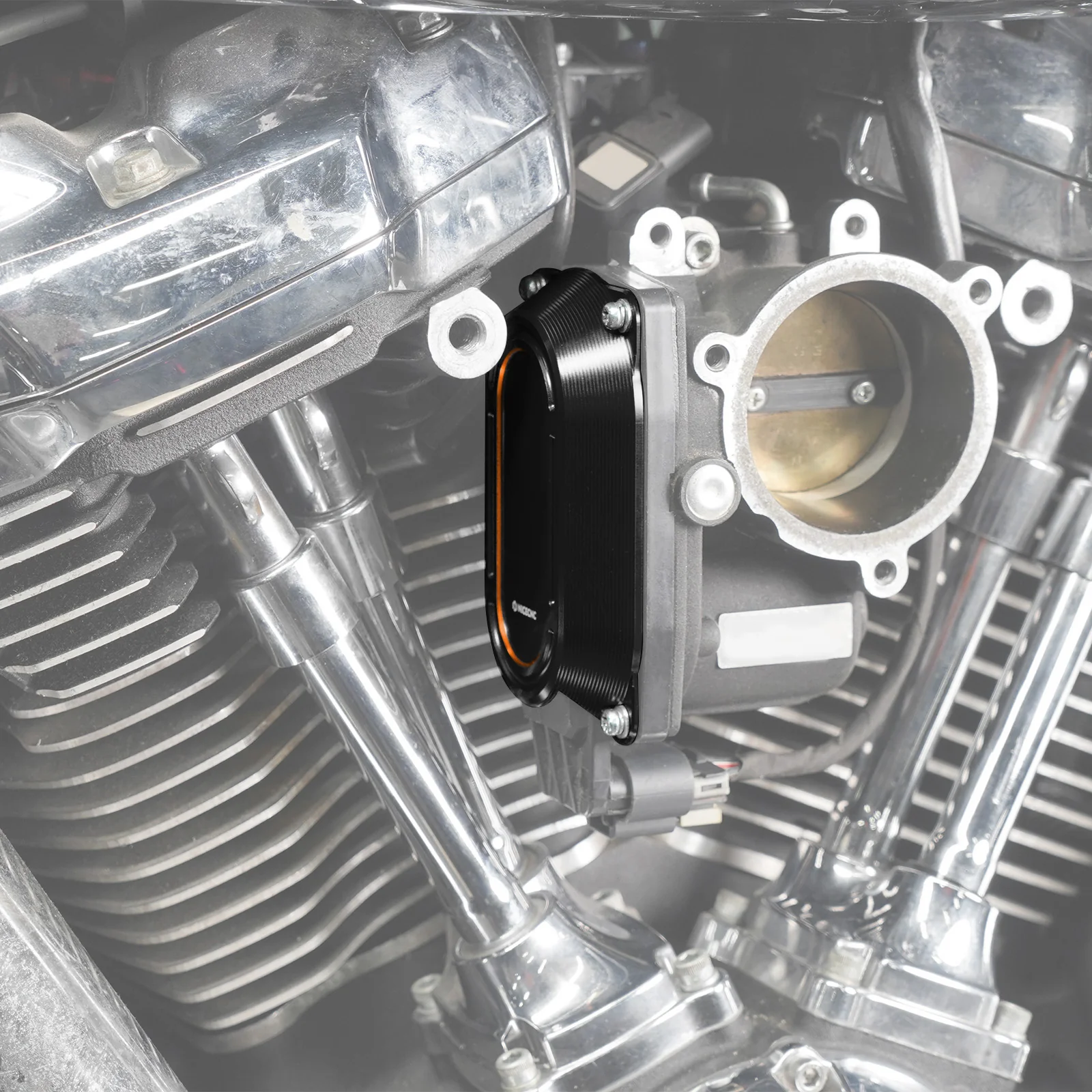 M8 Throttle Body Cap Side Cover Heat Shield For Harley Road King Electra Street Glide - Image 2