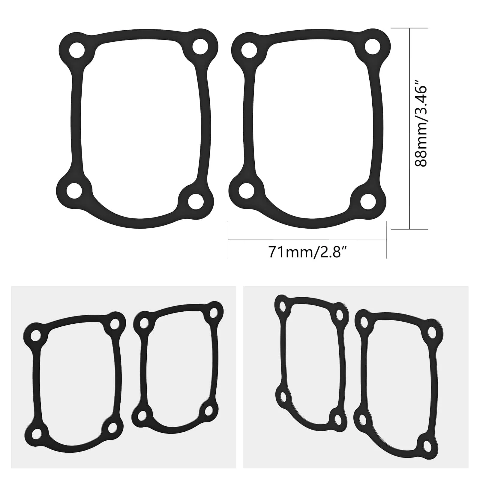 M8 Engine Lifter Tappet Covers Gaskets For Harley Road King Electra Street Glide - Image 7