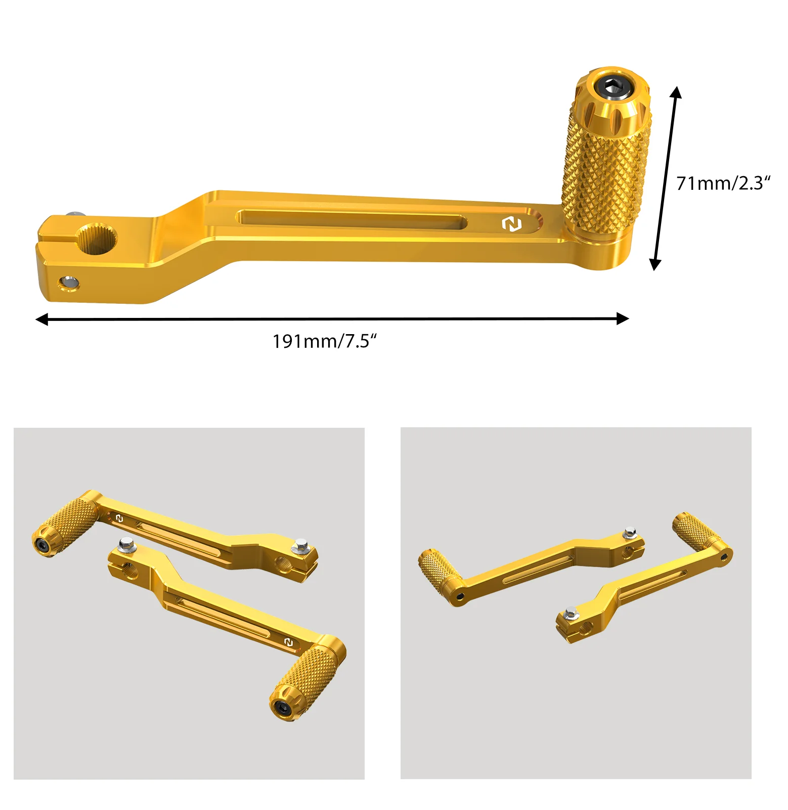 Heel Toe Gear Shifter Levers For Harley Softail Slim Deluxe Fat Boy Heritage - Image 11