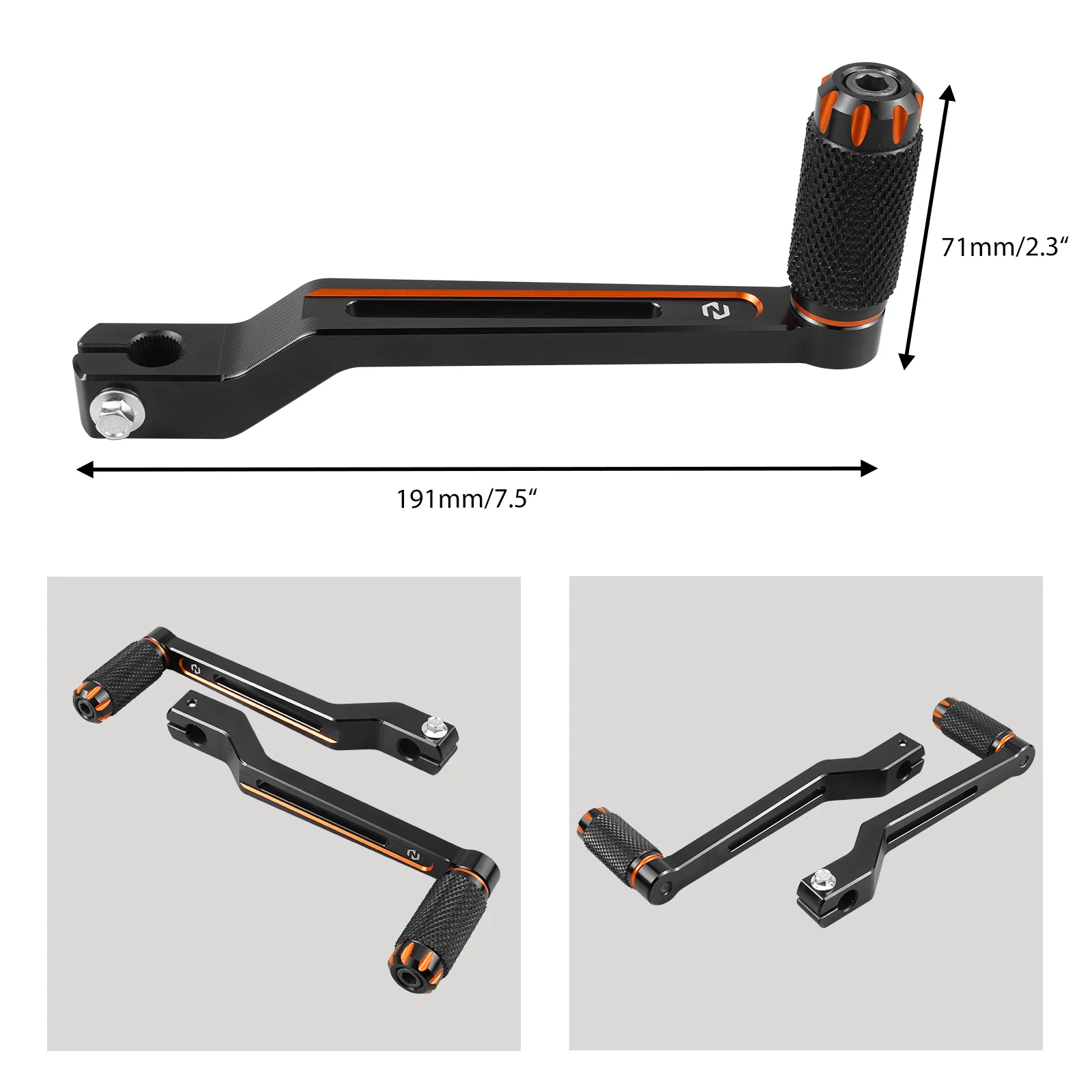 Heel Toe Gear Shifter Levers For Harley Softail Slim Deluxe Fat Boy Heritage - Image 20