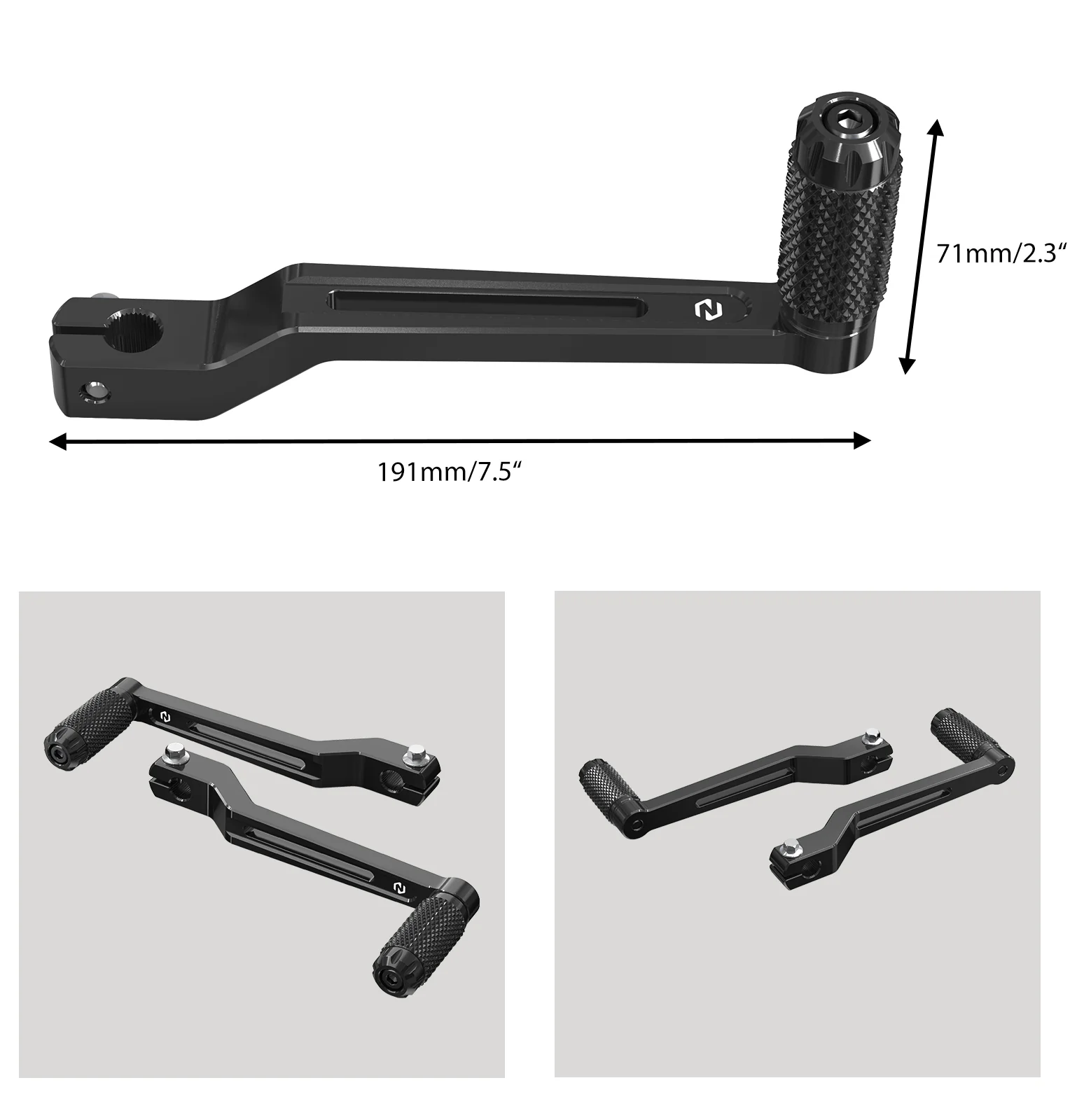 Heel Toe Gear Shifter Levers For Harley Softail Slim Deluxe Fat Boy Heritage - Image 6