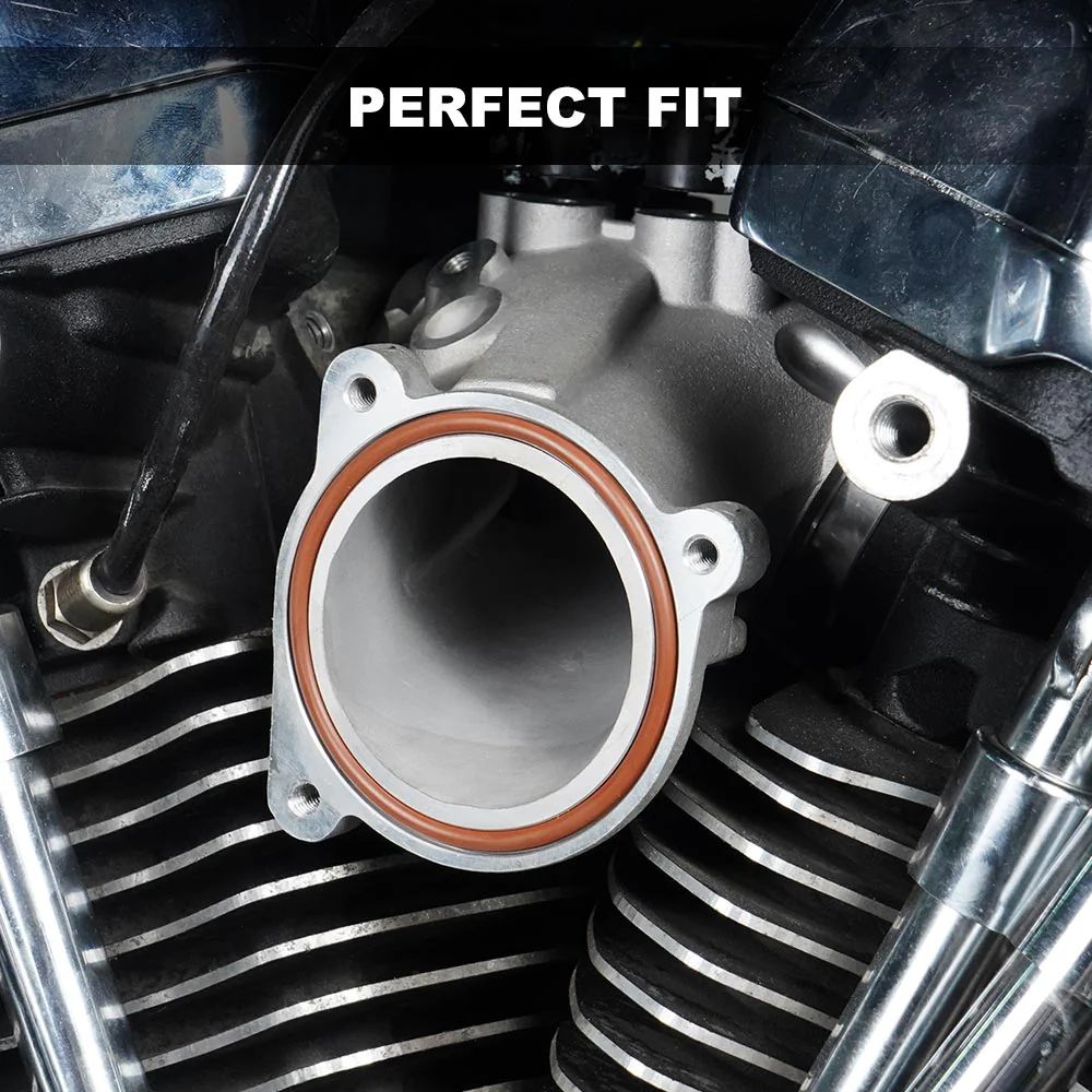 57mm M8 Engine Air Intake Manifold For Harley Road King Street Glide 55mm Stock Manifold - Image 3