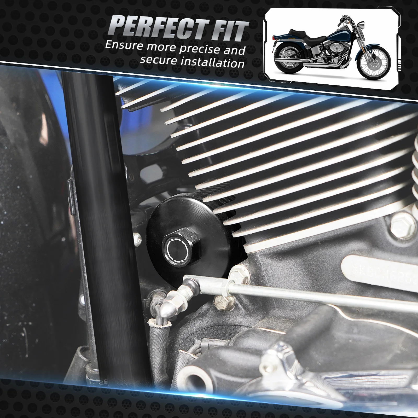 Reusable Magnetic Oil Filter Kit For Harley Softail Slim Fat Boy Street Bob Low Rider S - Image 2