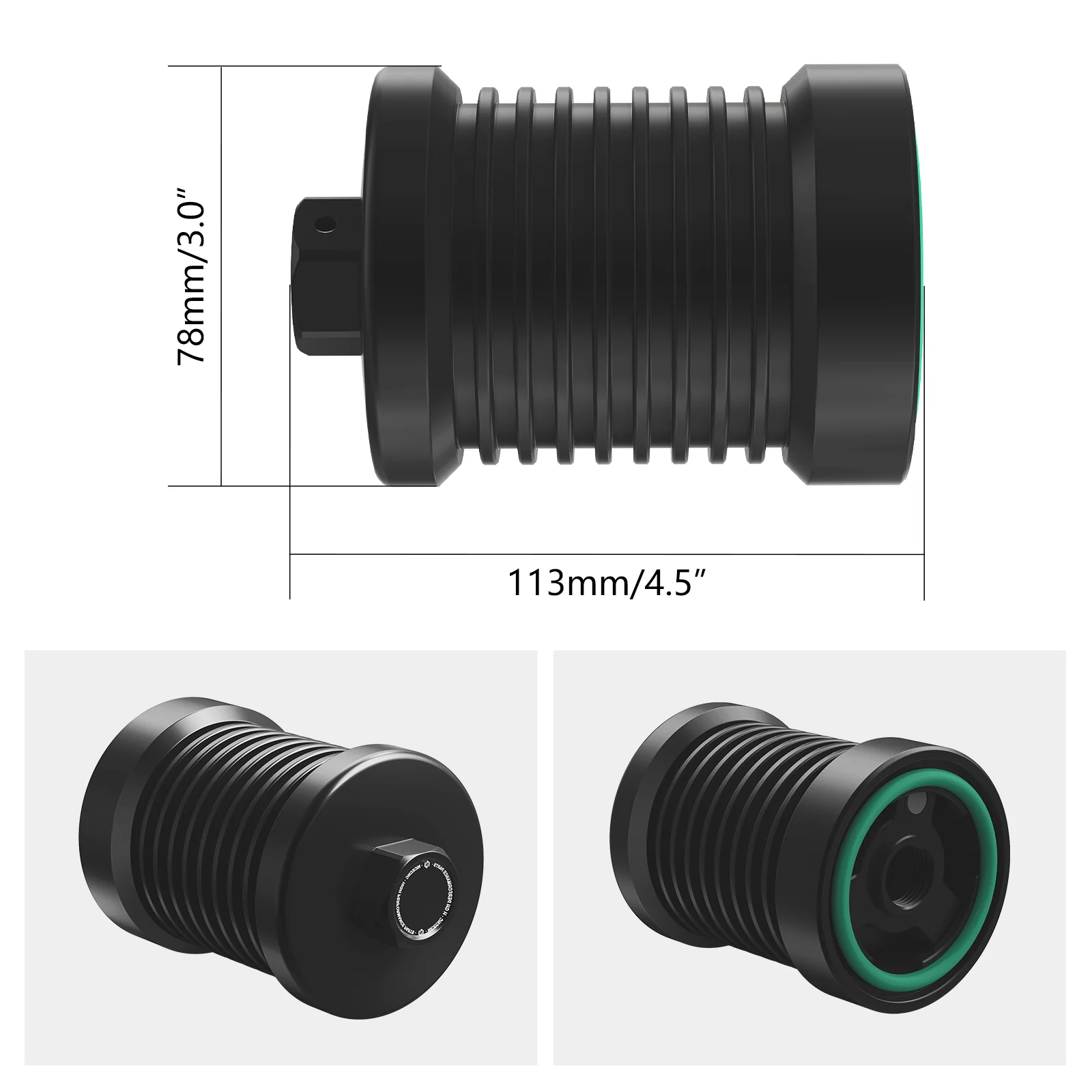 Reusable Magnetic Oil Filter Kit For Harley Softail Slim Fat Boy Street Bob Low Rider S - Image 4