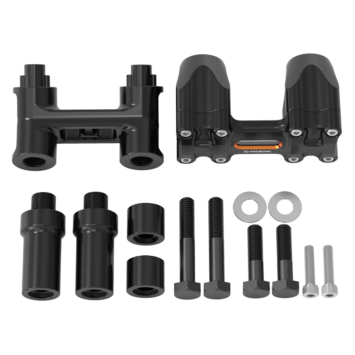 Kickback 1-1/8" Handlebar Riser Kit For Harley Road King Tri Electra Glide Freewheeler - Image 8