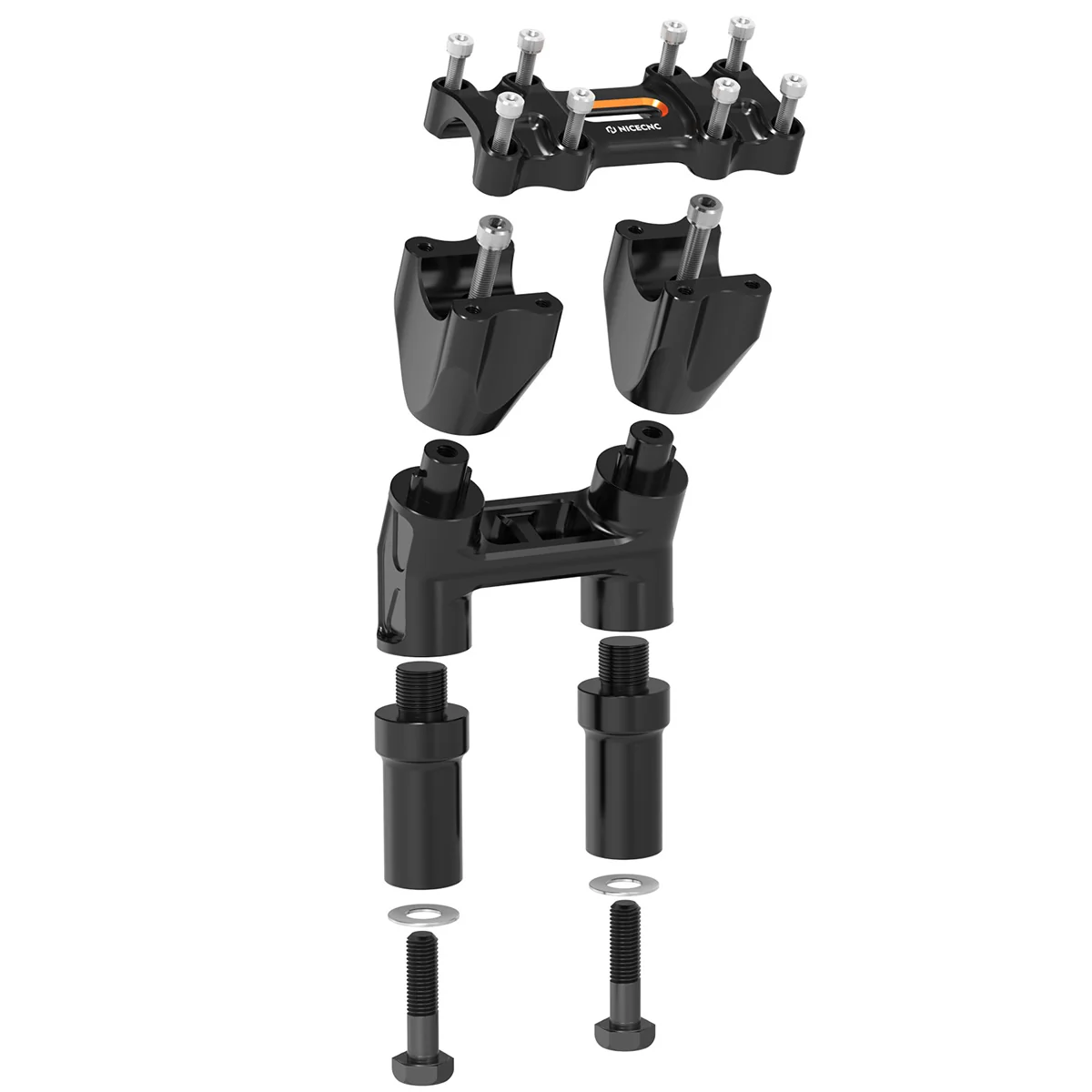 Kickback 1-1/8" Handlebar Riser Kit For Harley Road King Tri Electra Glide Freewheeler - Image 10