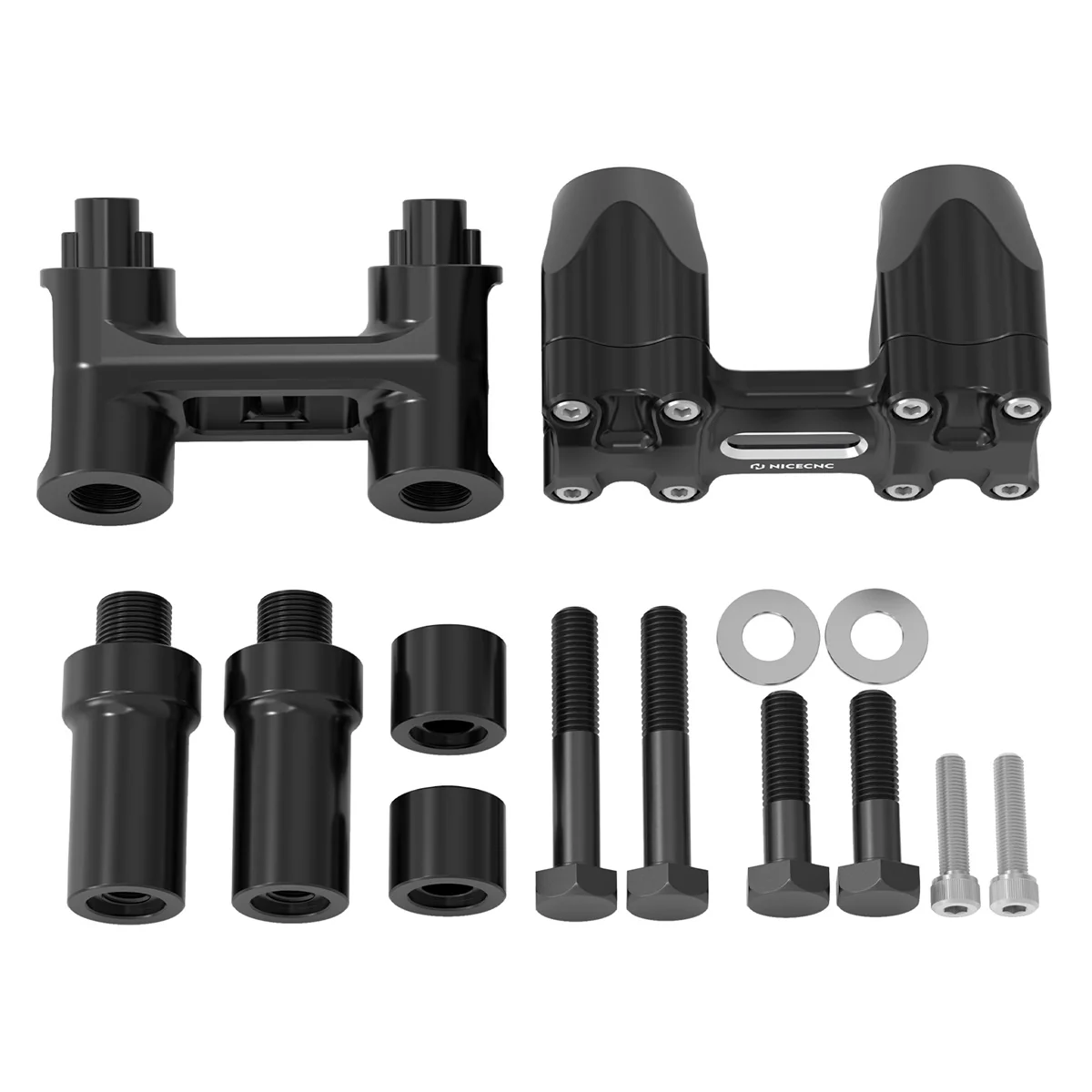 Kickback 1-1/8" Handlebar Riser Kit For Harley Road King Tri Electra Glide Freewheeler - Image 22