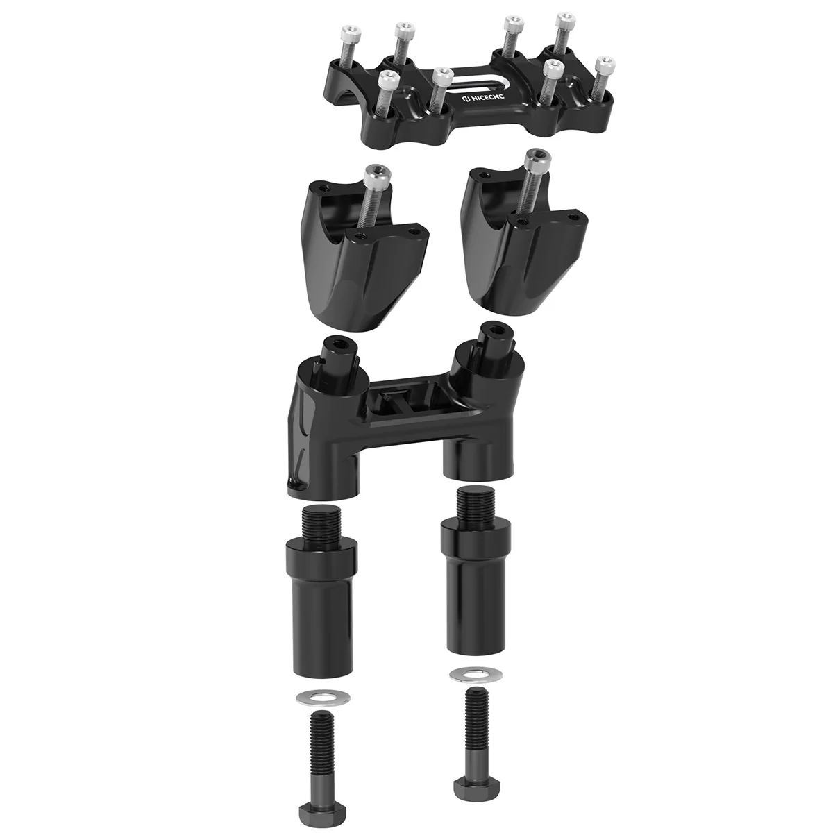 Kickback 1-1/8" Handlebar Riser Kit For Harley Road King Tri Electra Glide Freewheeler - Image 24