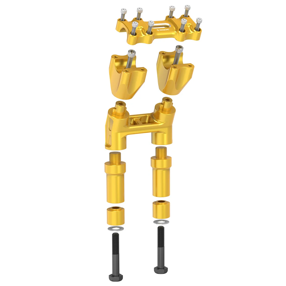 Kickback 1-1/8" Handlebar Riser Kit For Harley Road King Tri Electra Glide Freewheeler - Image 14